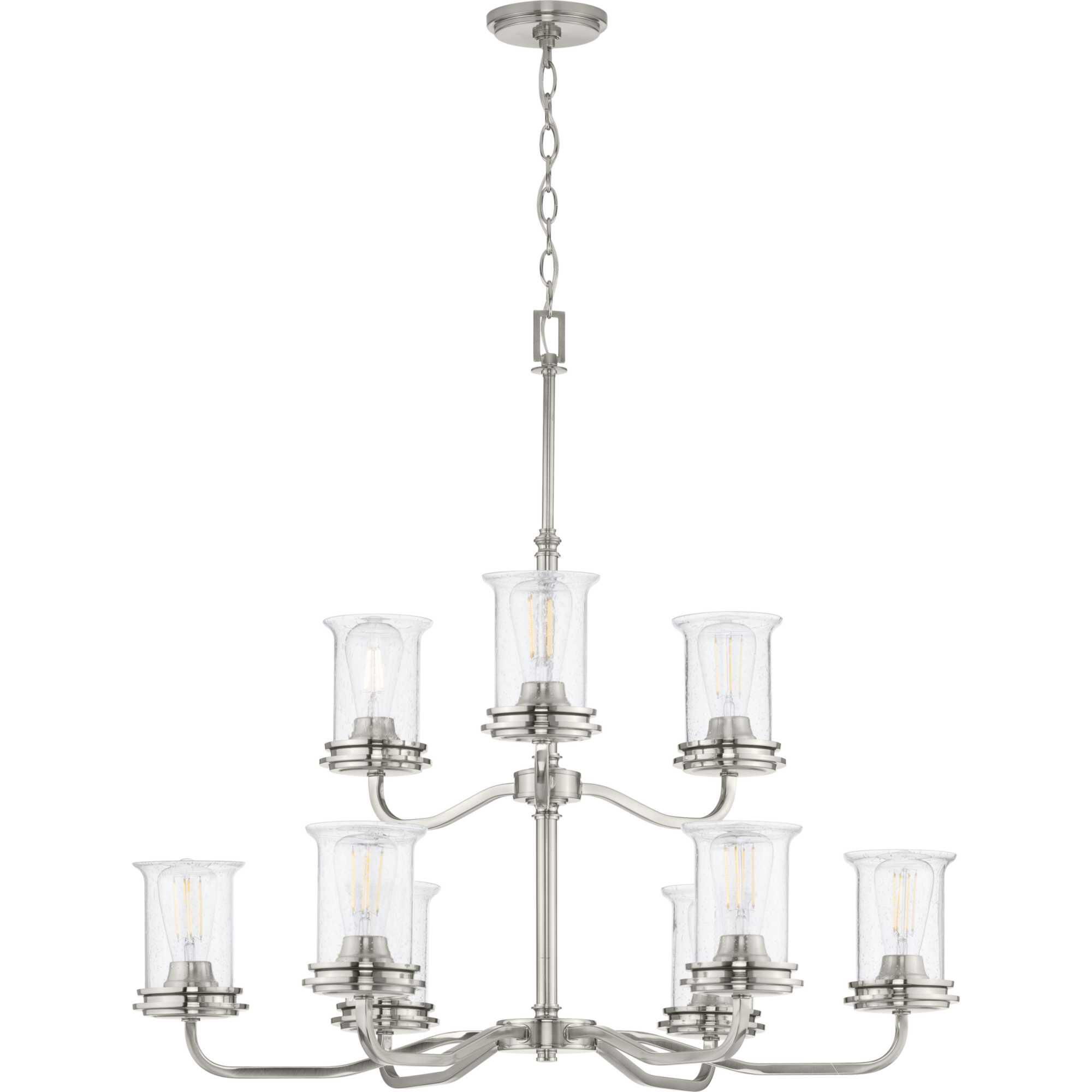 Winslett 34 Inch 9 Light Chandelier by Progress Lighting