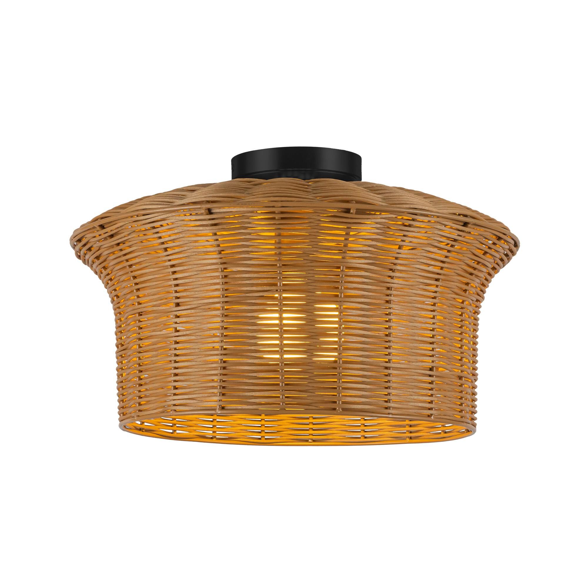 Hae Jung Roe Kai 16 Inch Semi Flush Mount,