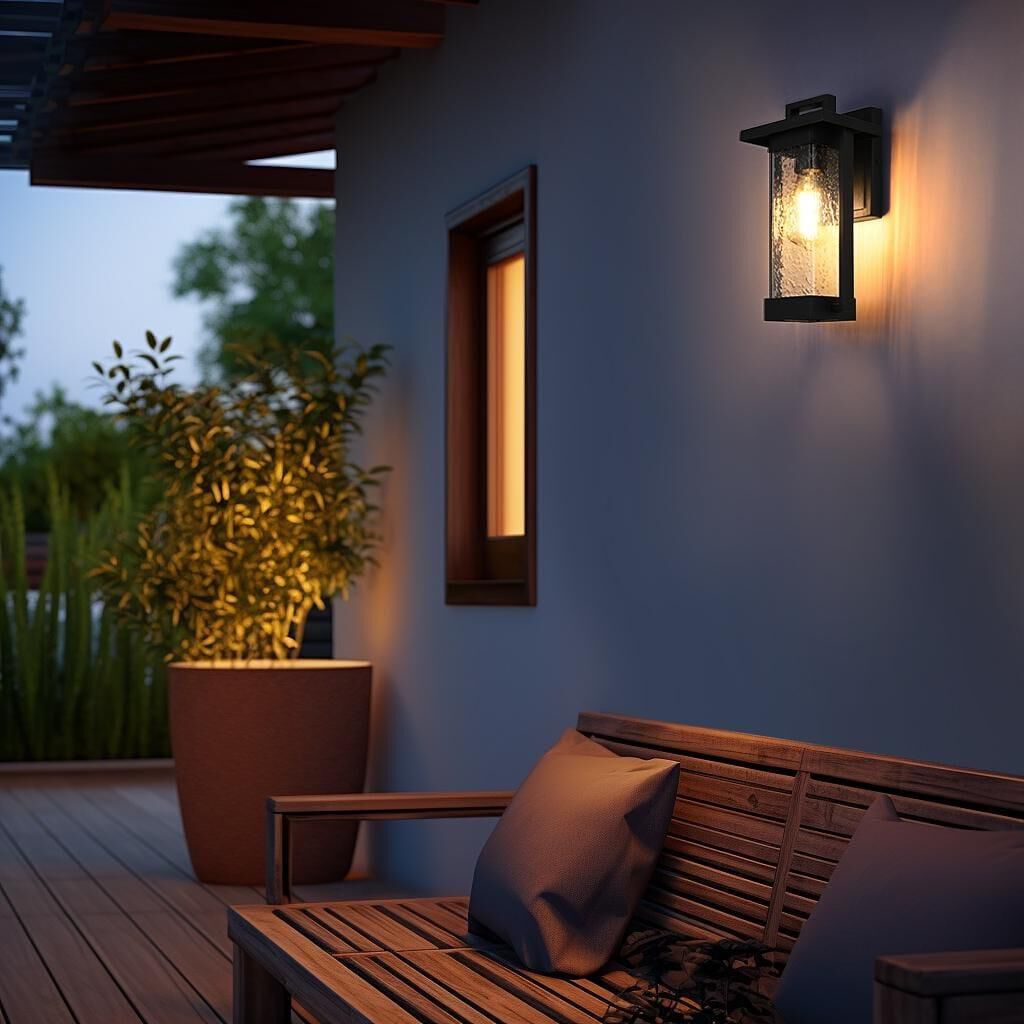 Tilton 7 Inch Outdoor Wall Light by Elegant Lighting
