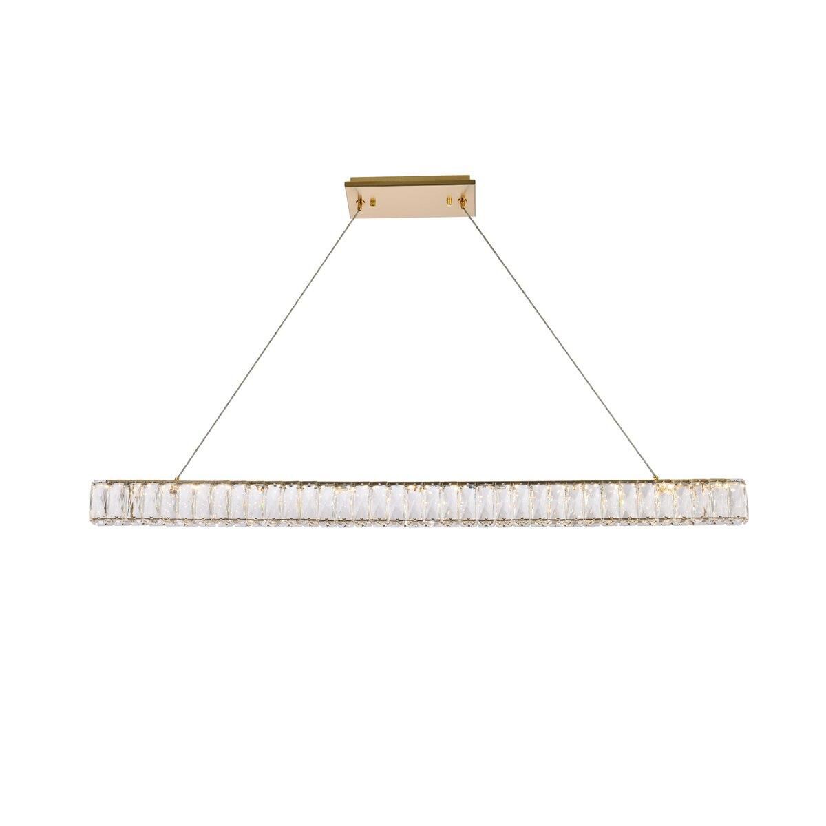 Monroe Linear Suspension Light by Elegant Lighting
