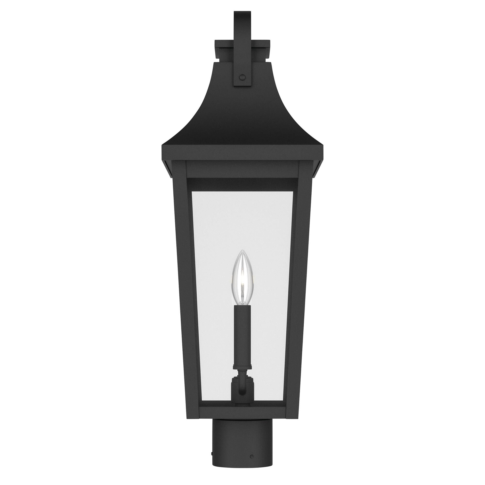 Shown in Textured Black finish and Clear glass