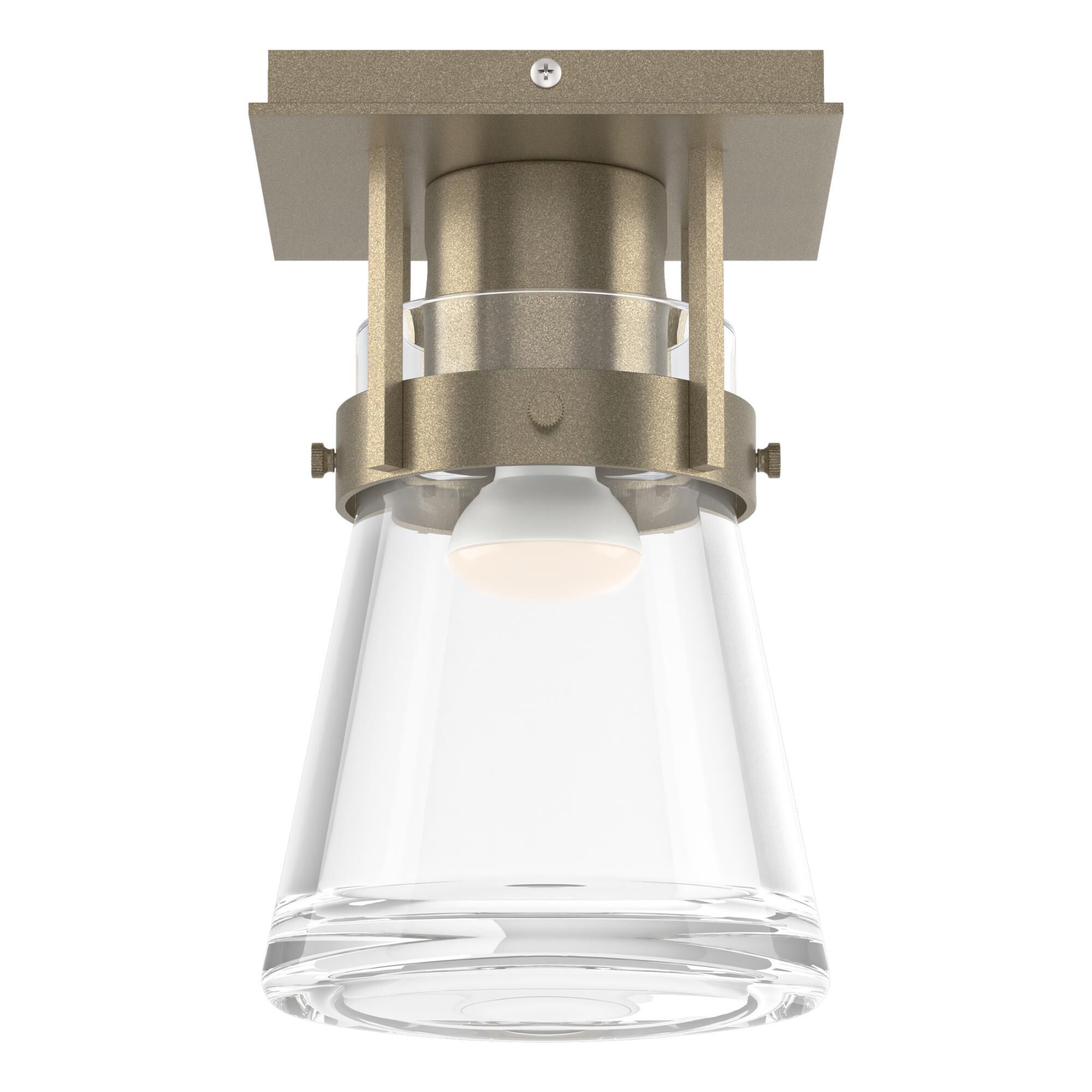 Erlenmeyer 6 Inch 1 Light Semi Flush Mount by Hubbardton Forge
