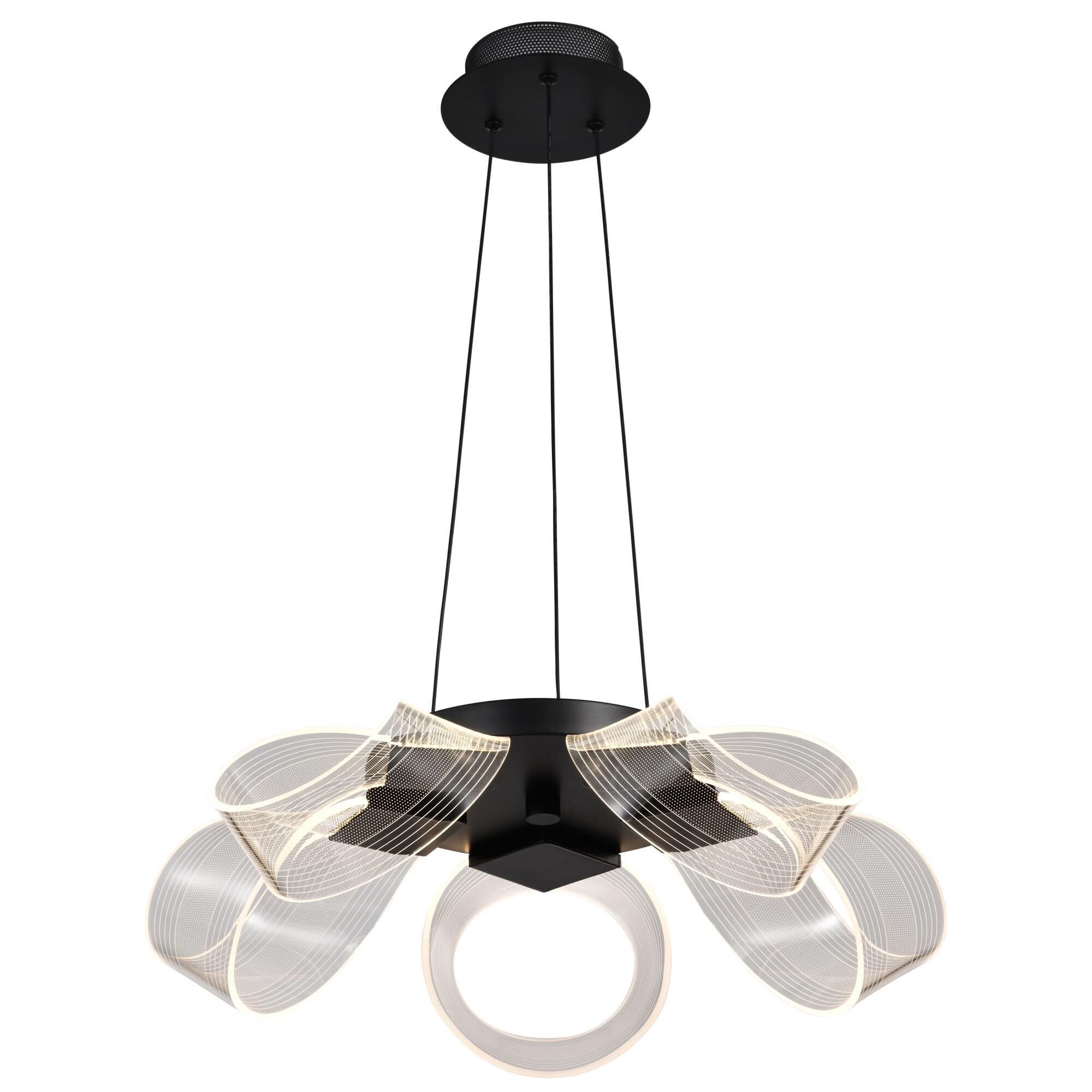Barnett 21 Inch Mini Chandelier by Nuvo Lighting