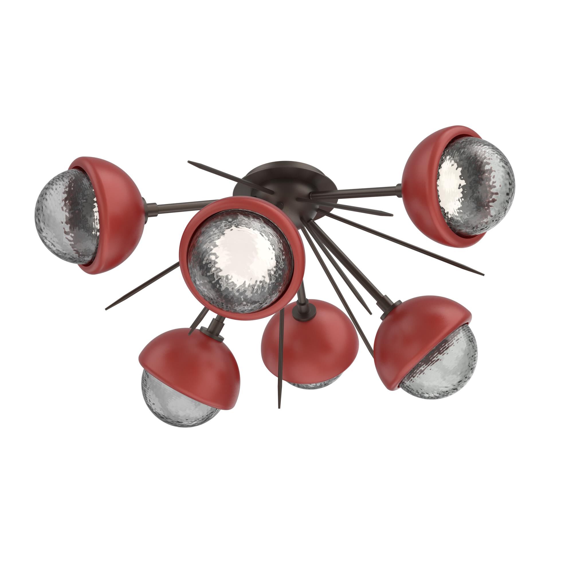 Levi Wilson Cabochon 28 Inch Semi Flush Mount by Hammerton Studio