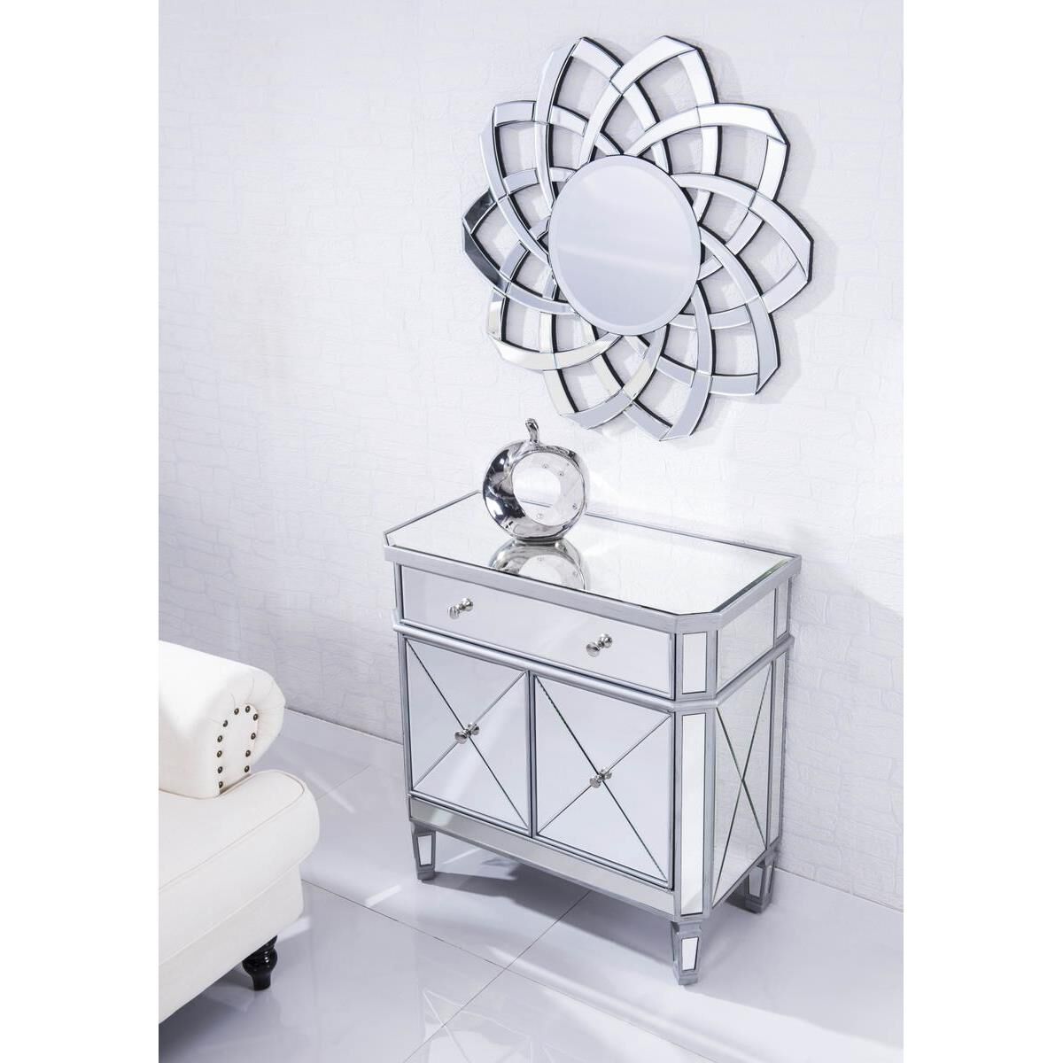 Shown in Hand Rubbed Antique Silver finish