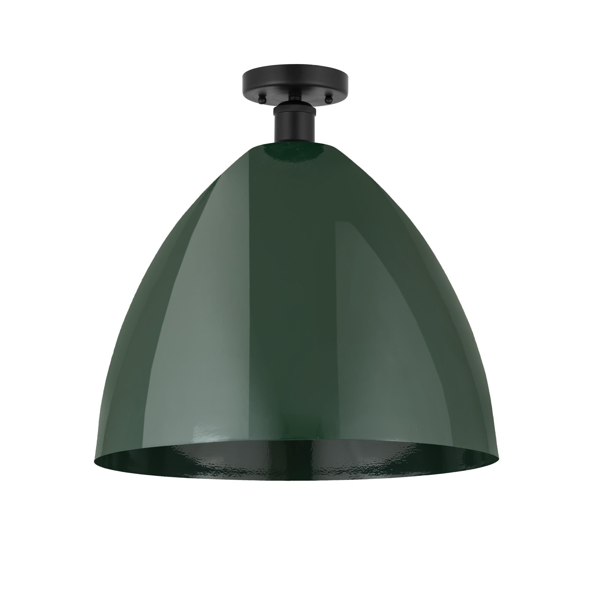 Shown in Matte Black and Green finish and Green Metal shade