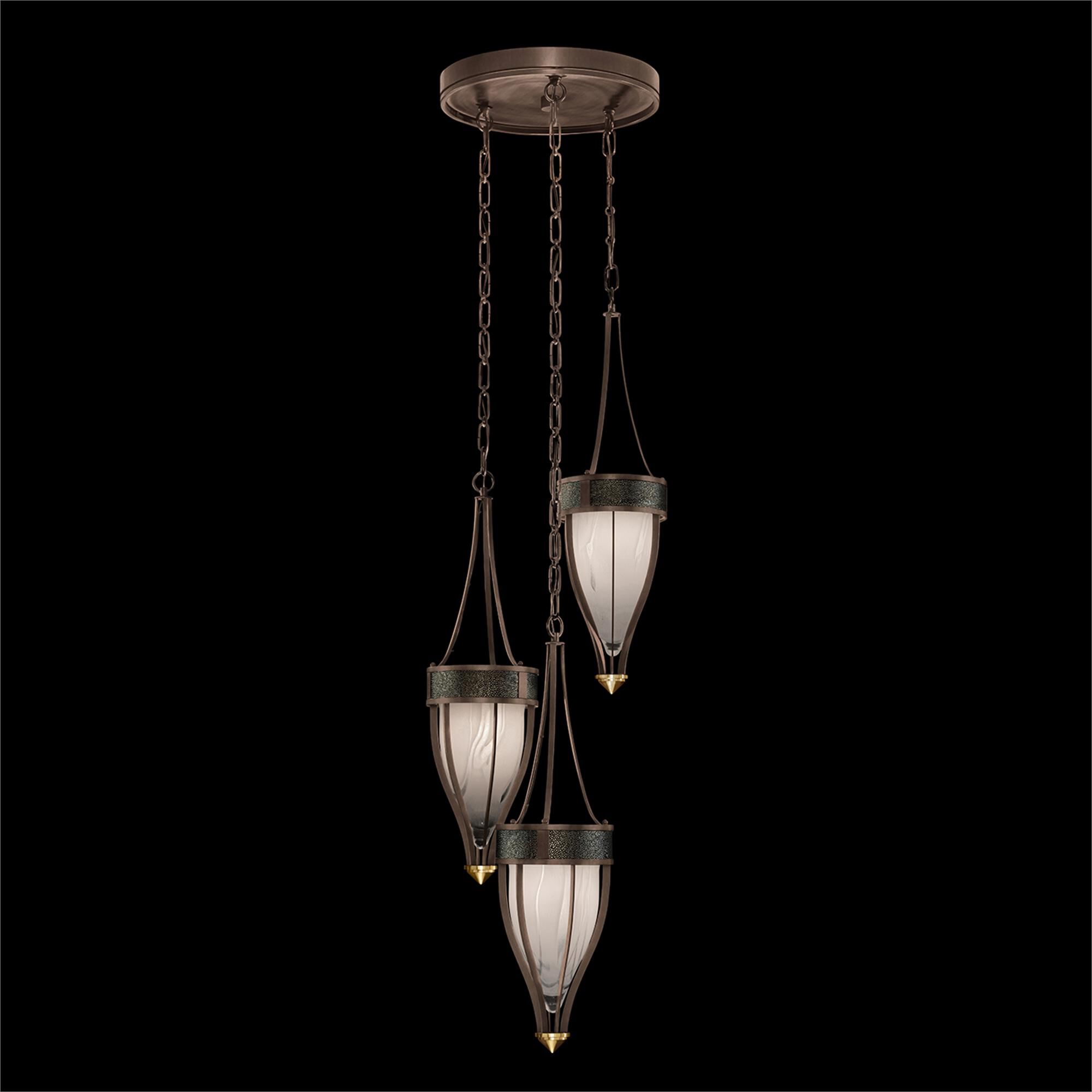 Shown in Bronze and Brass  finish and Black Knight accent