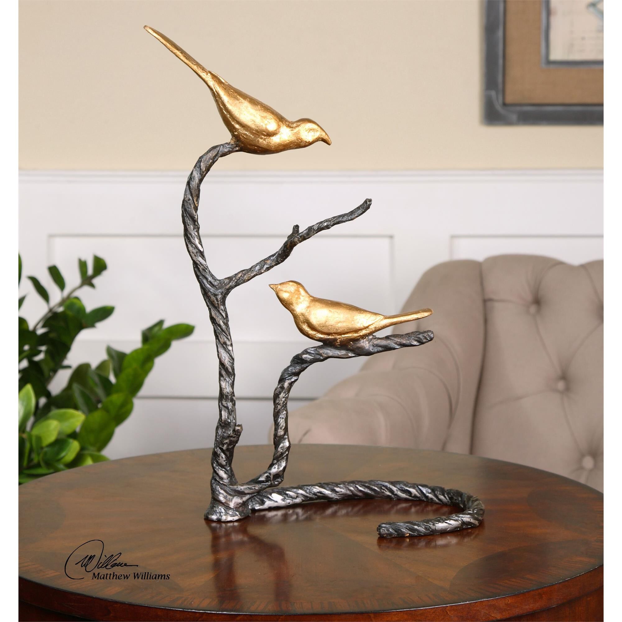 Birds On a Limb Figurine,