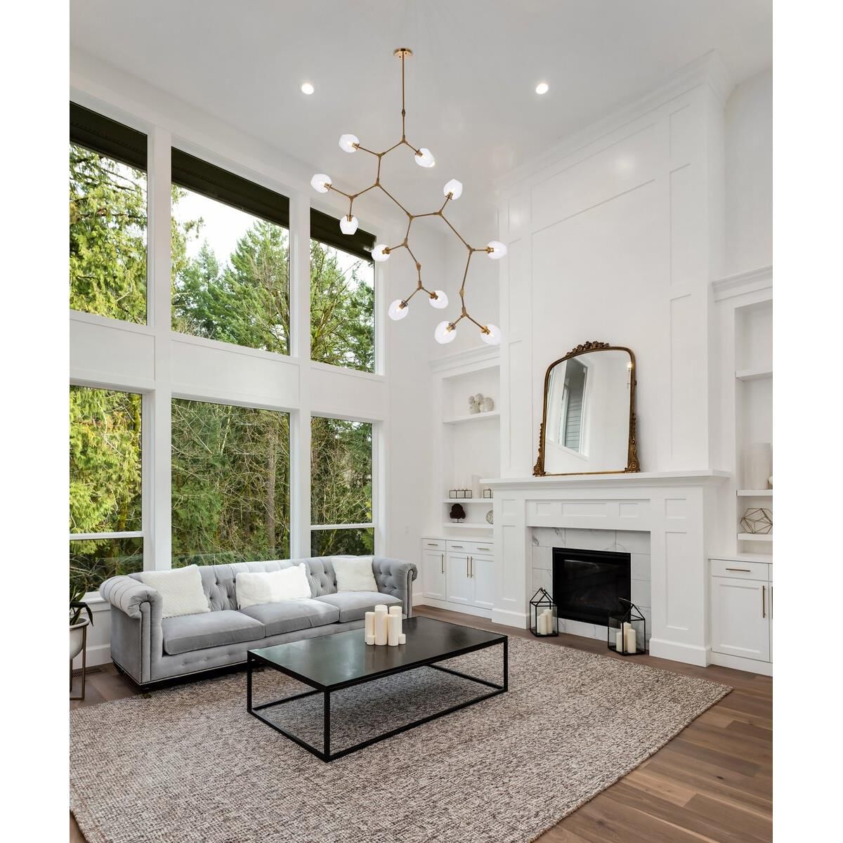 Cavoli 73 Inch 11 Light Mini Chandelier by Elegant Lighting