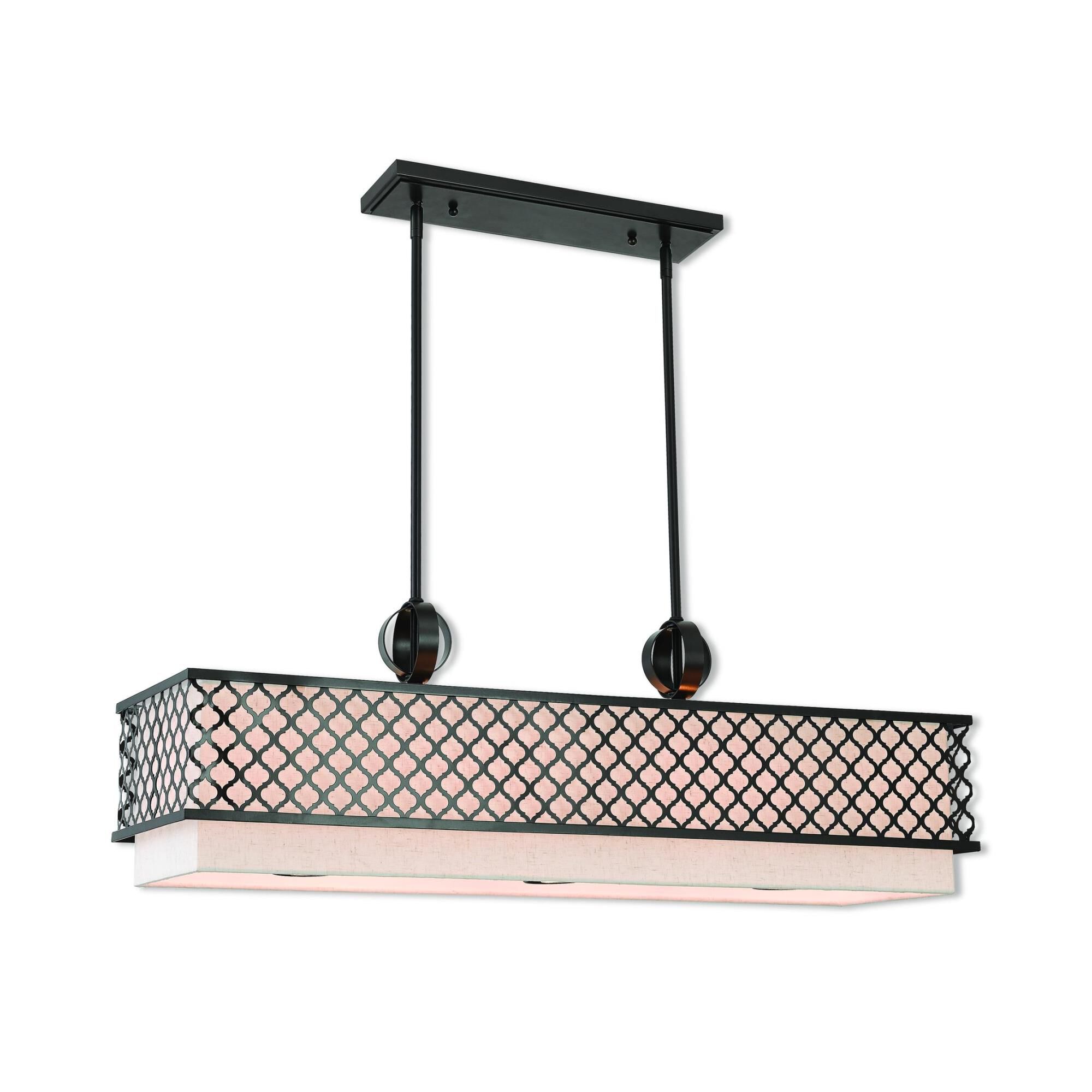 Arabesque 39 Inch 9 Light Linear Suspension Light by Livex Lighting