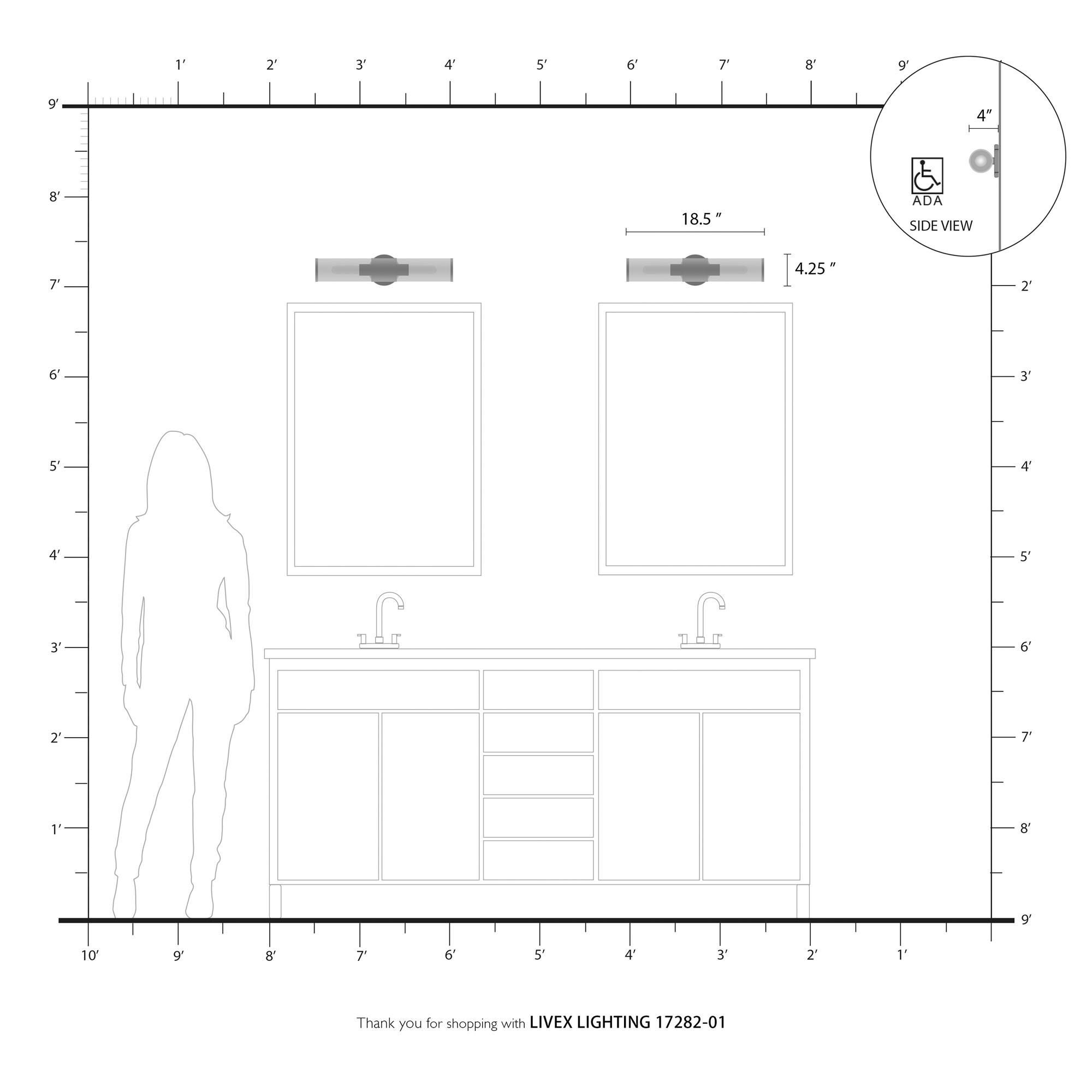 Banca Bath Vanity Light by Livex Lighting
