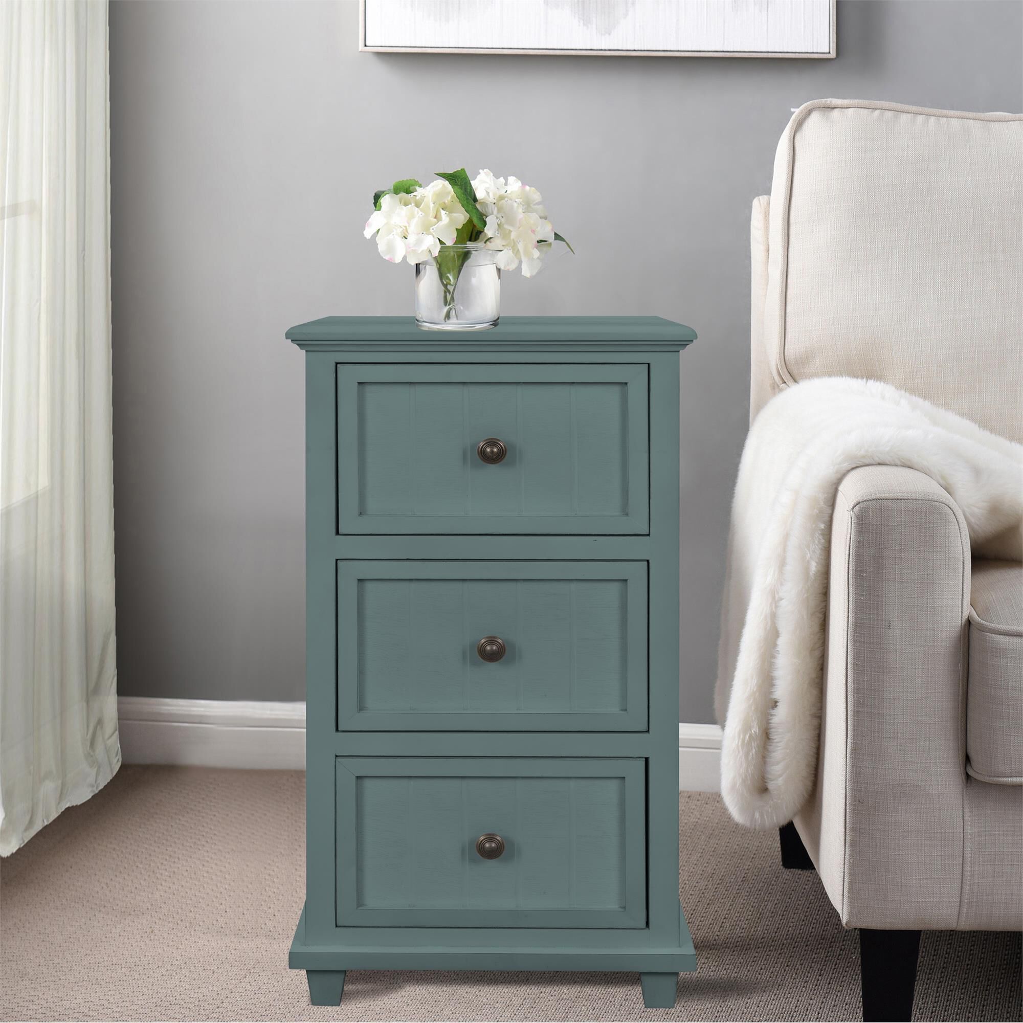 Shown in Aged Seafoam Wash finish