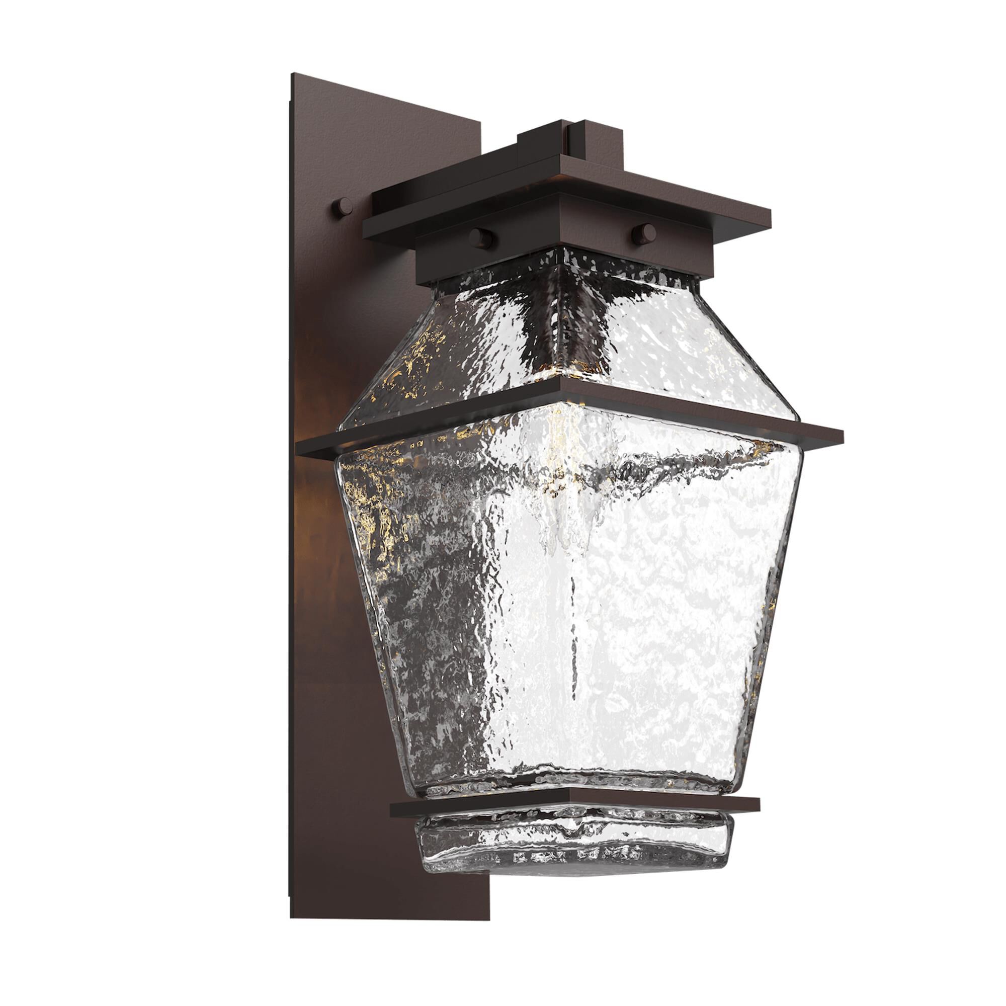 Shown in Statuary Bronze finish and Clear glass