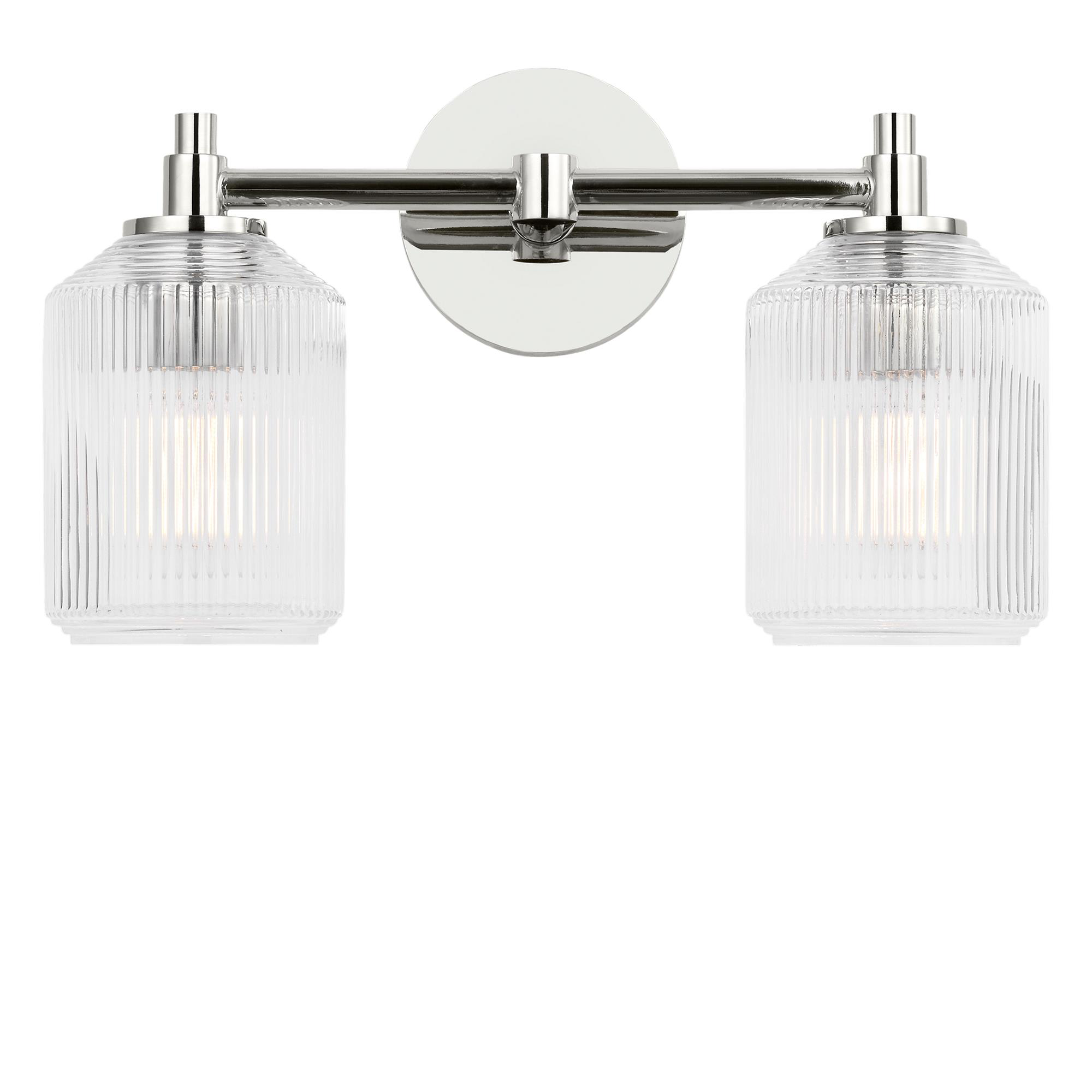 Chapman & Myers Barstow 15 Inch 2 Light Bath Vanity Light,