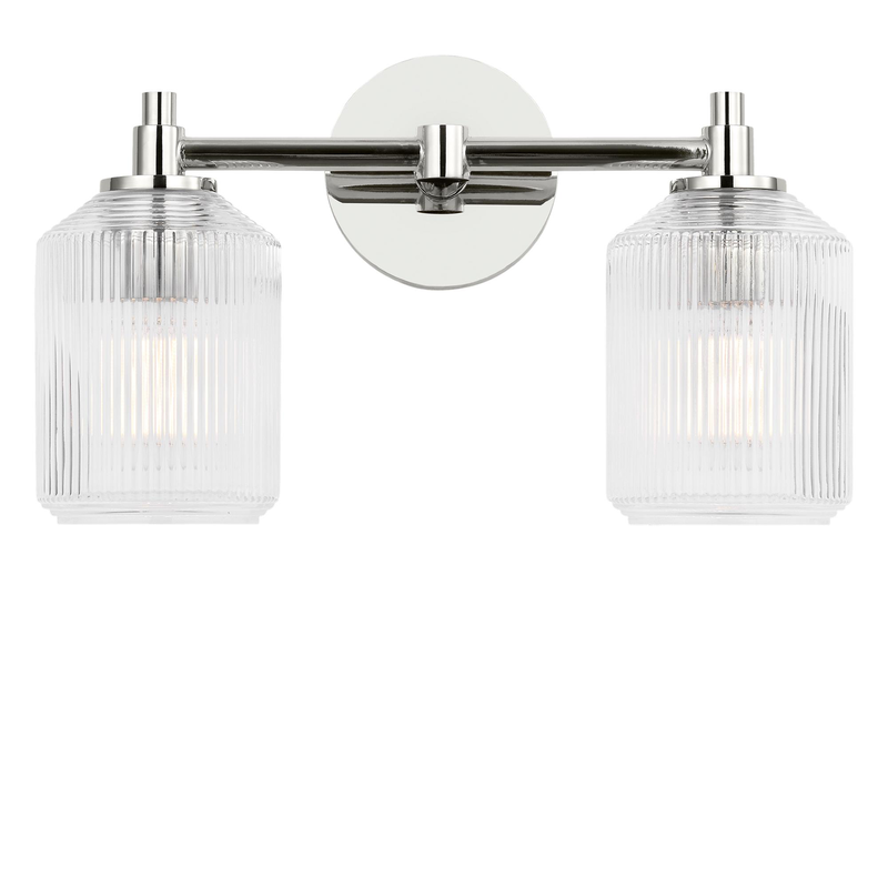 Chapman & Myers Barstow 15 Inch 2 Light Bath Vanity Light by Visual Comfort Studio
