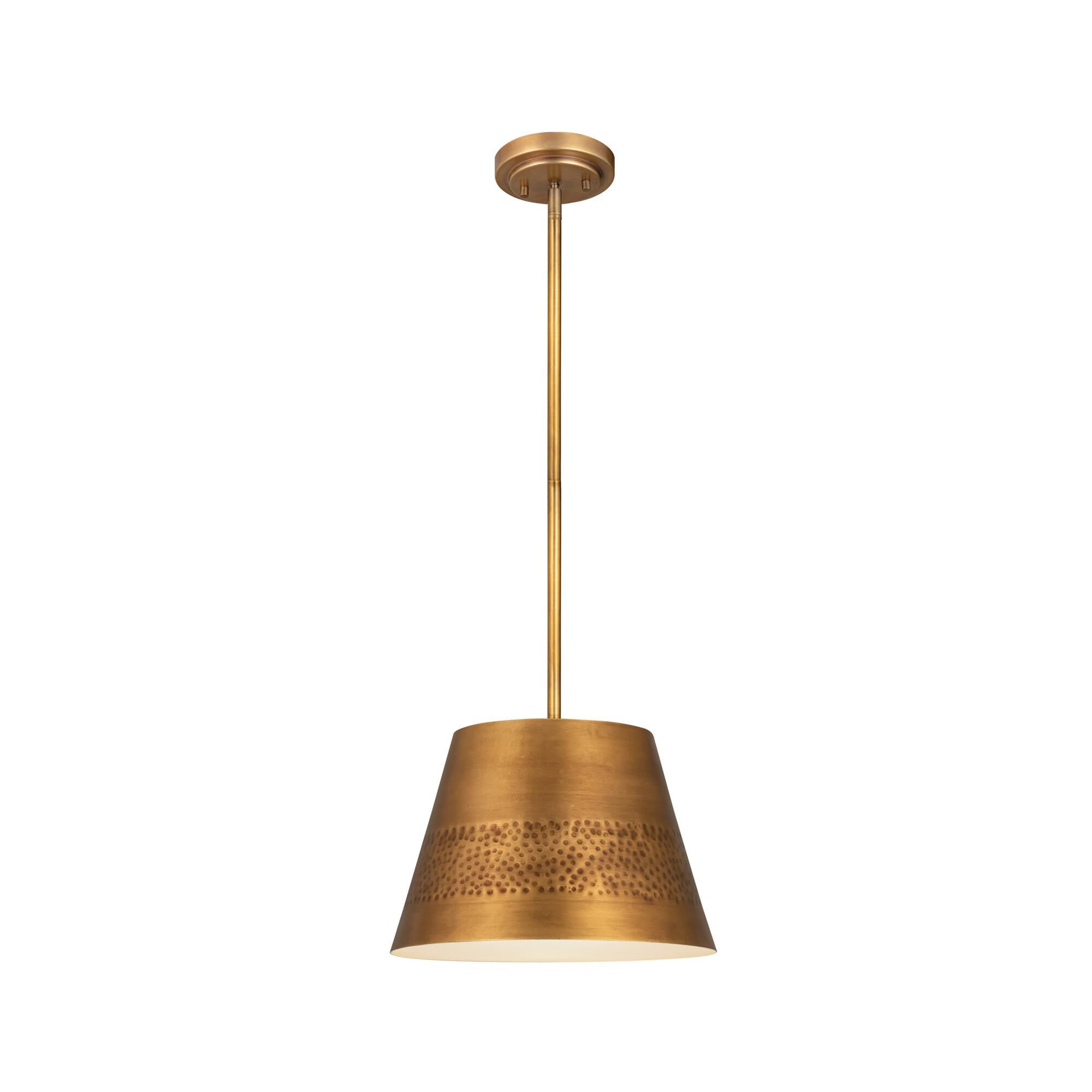 Shown in Rubbed Brass finish and Iron glass and Iron shade