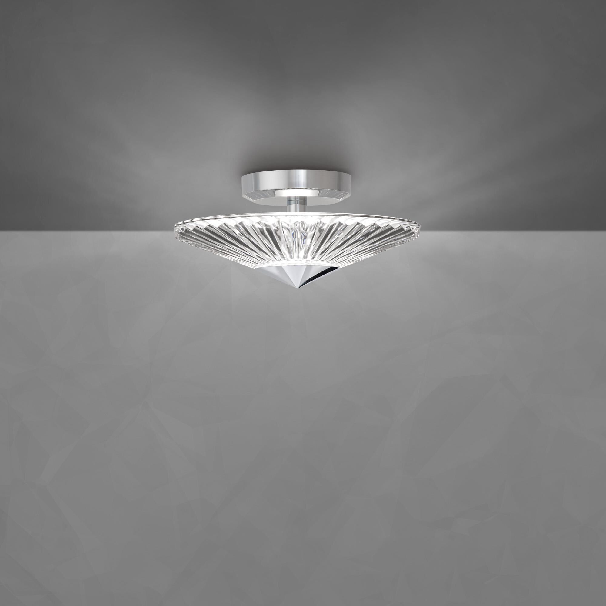 Origami 12 Inch Semi Flush Mount by Schonbek