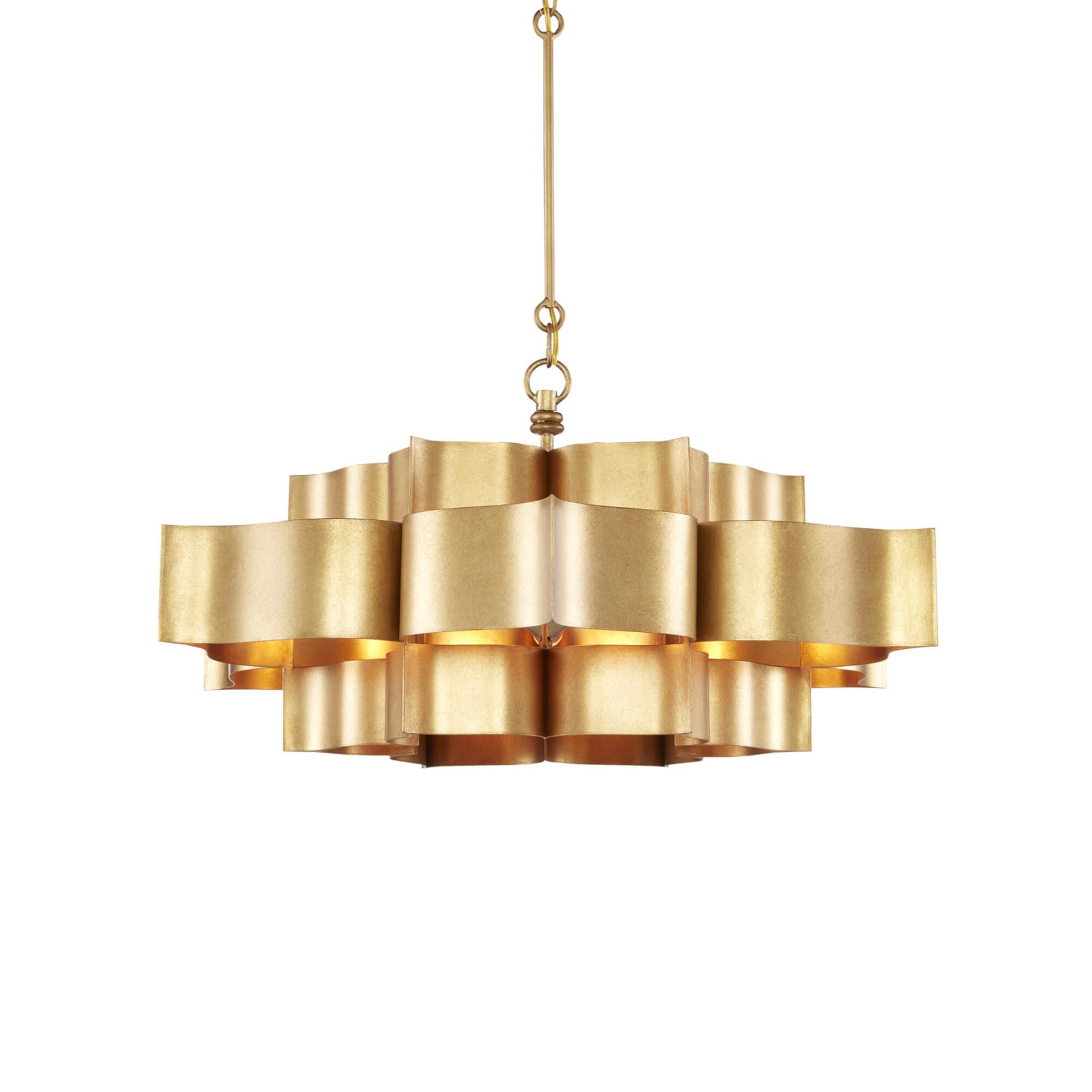 Grand Lotus 30 Inch Large Pendant,