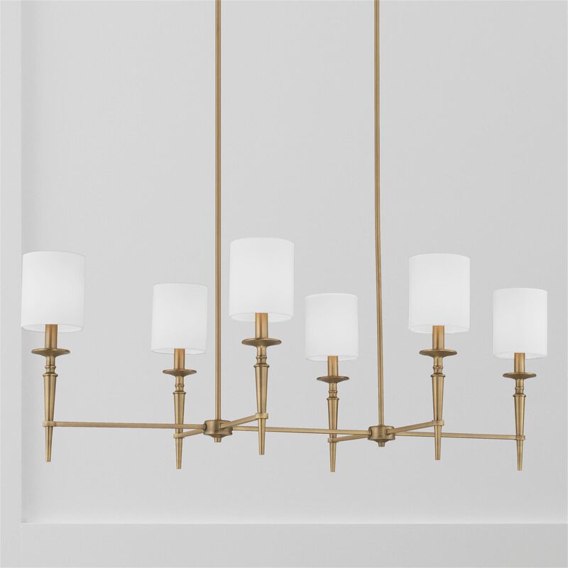 Abbie 48 Inch 6 Light Linear Suspension Light by Capital Lighting Fixture Company