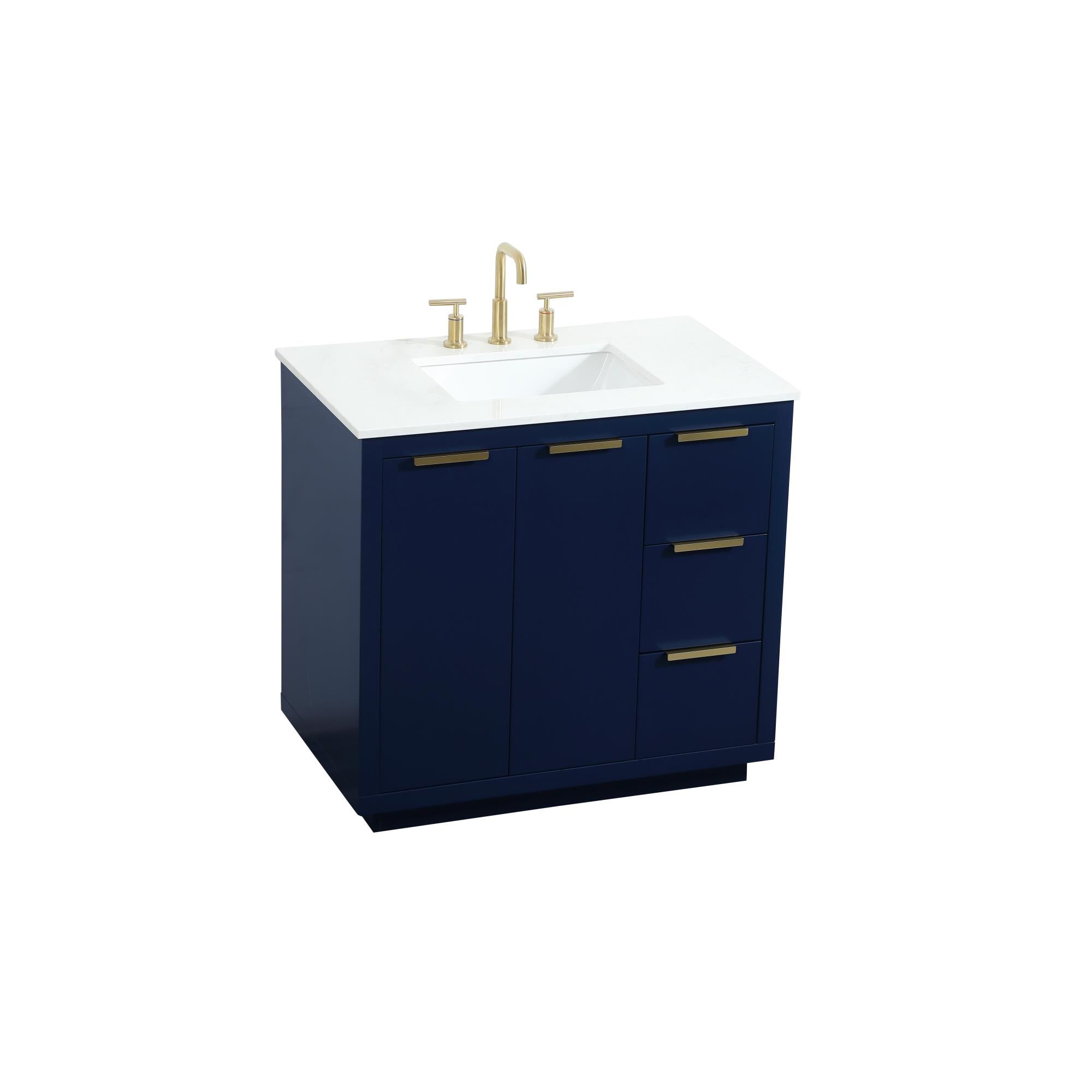Shown in Blue finish