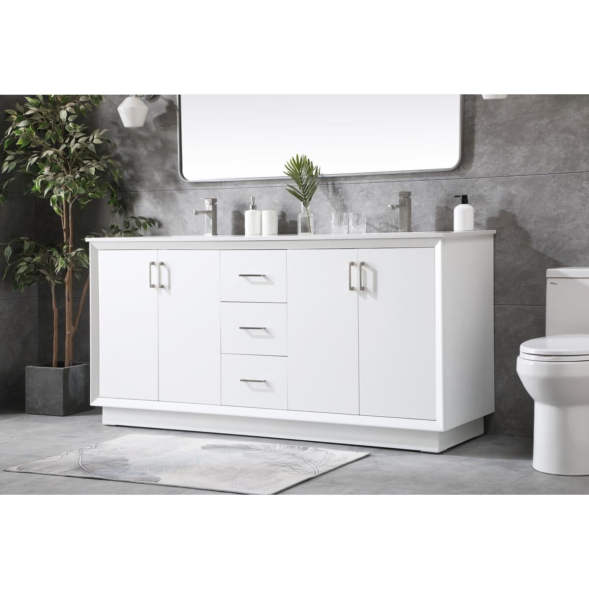 Shown in White finish