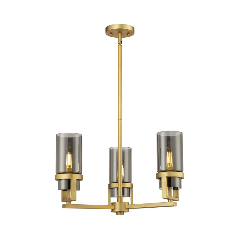 Bruno Marashlian Utopia 21 Inch 3 Light Mini Chandelier by Innovations Lighting