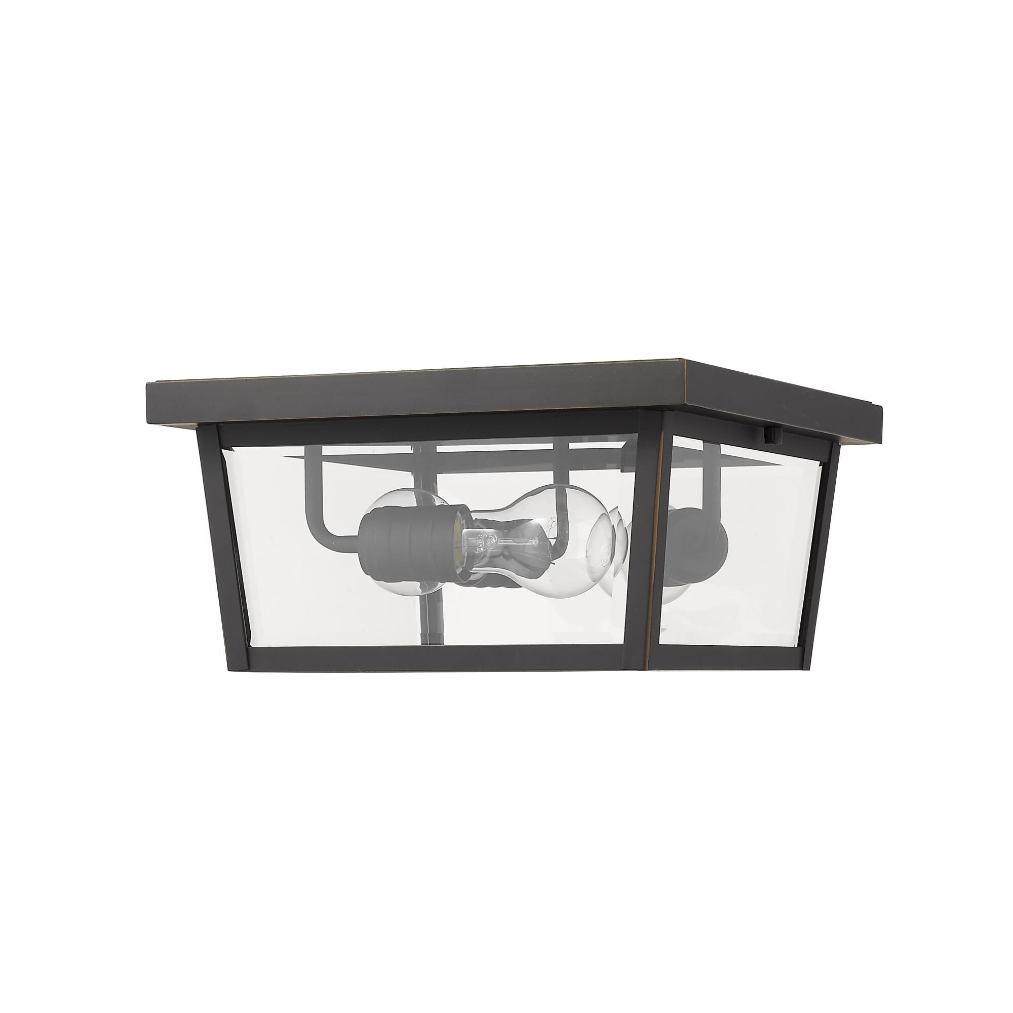 Beacon 12 Inch 3 Light Outdoor Flush Mount by Z-Lite