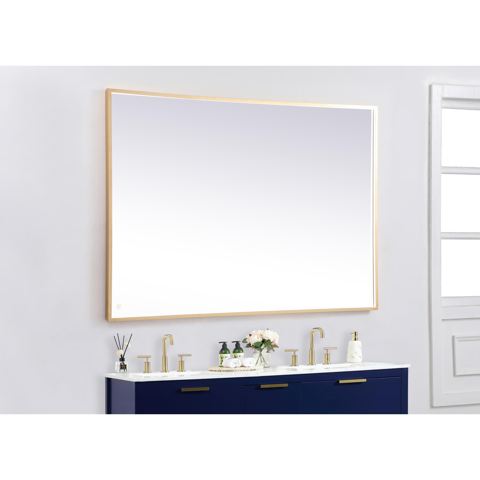 Pier LED Lighted Mirror by Elegant Decor