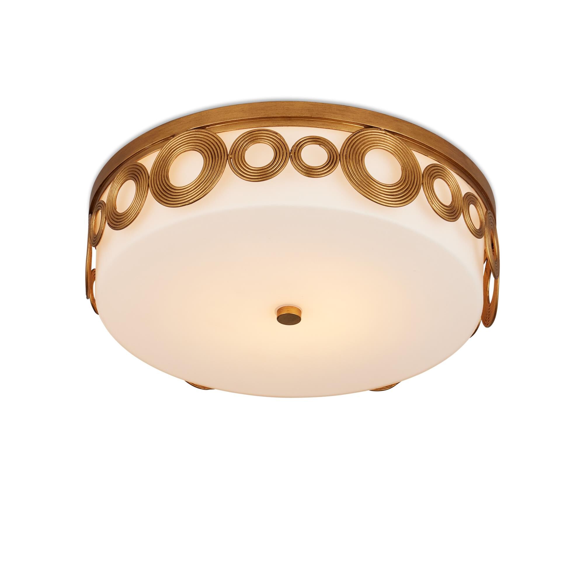 Shown in Brass/Opaque White finish