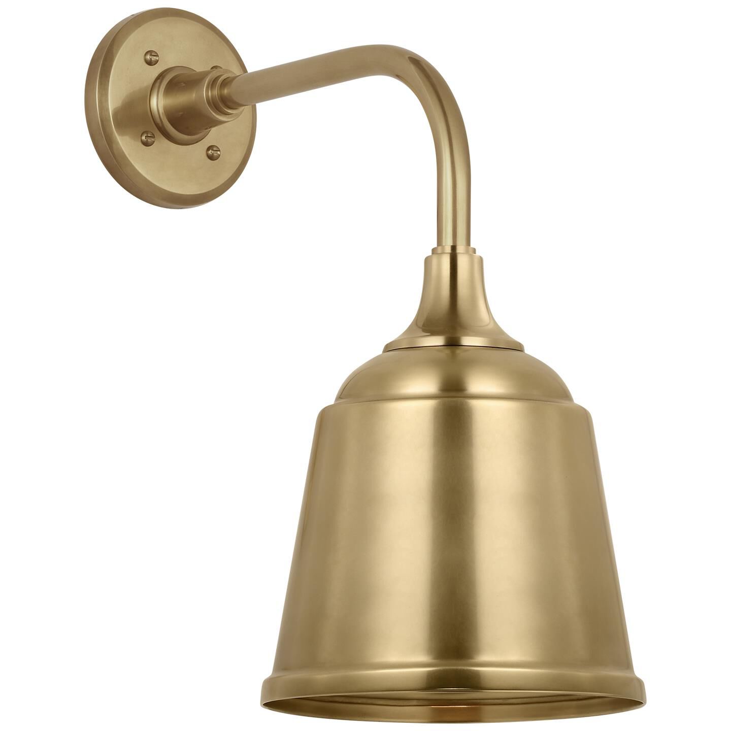 Shown in Hand-Rubbed Antique Brass finish and Hand-Rubbed Antique Brass Rockhouse shade