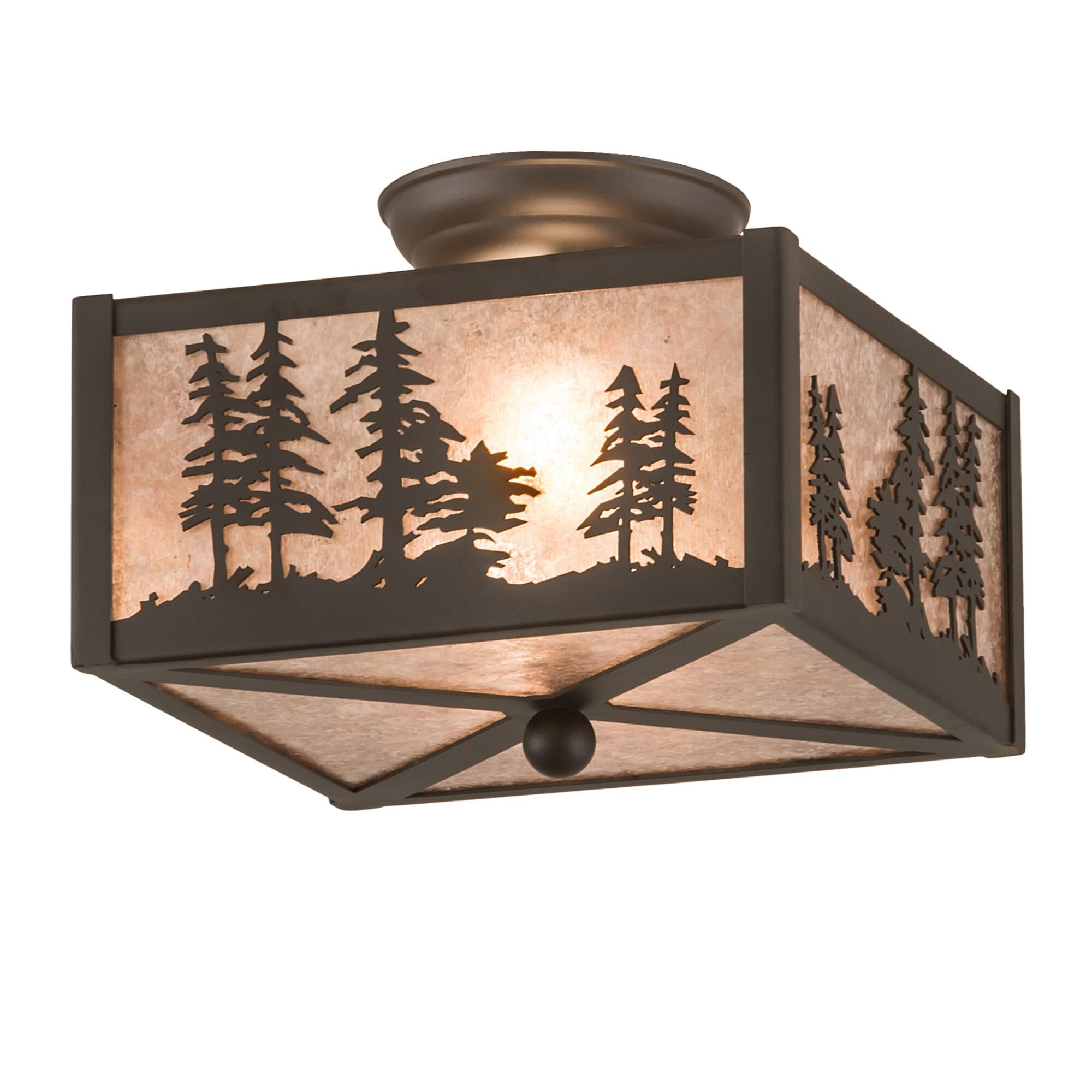 14 Inch 2 Light Flush Mount by Meyda Lighting