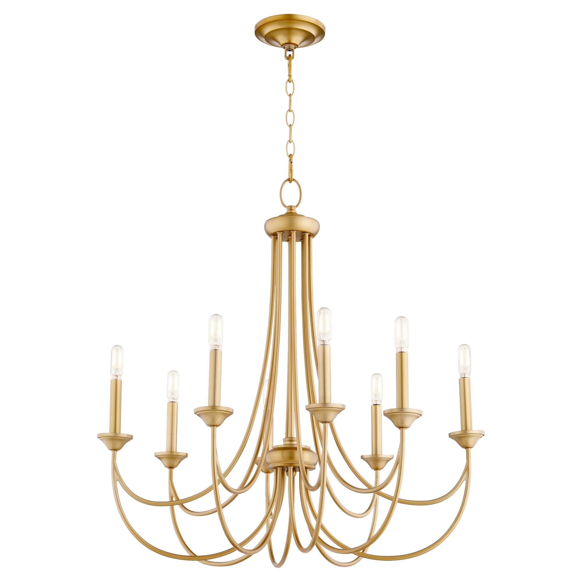 Brooks 28 Inch 8 Light Chandelier by Quorum International