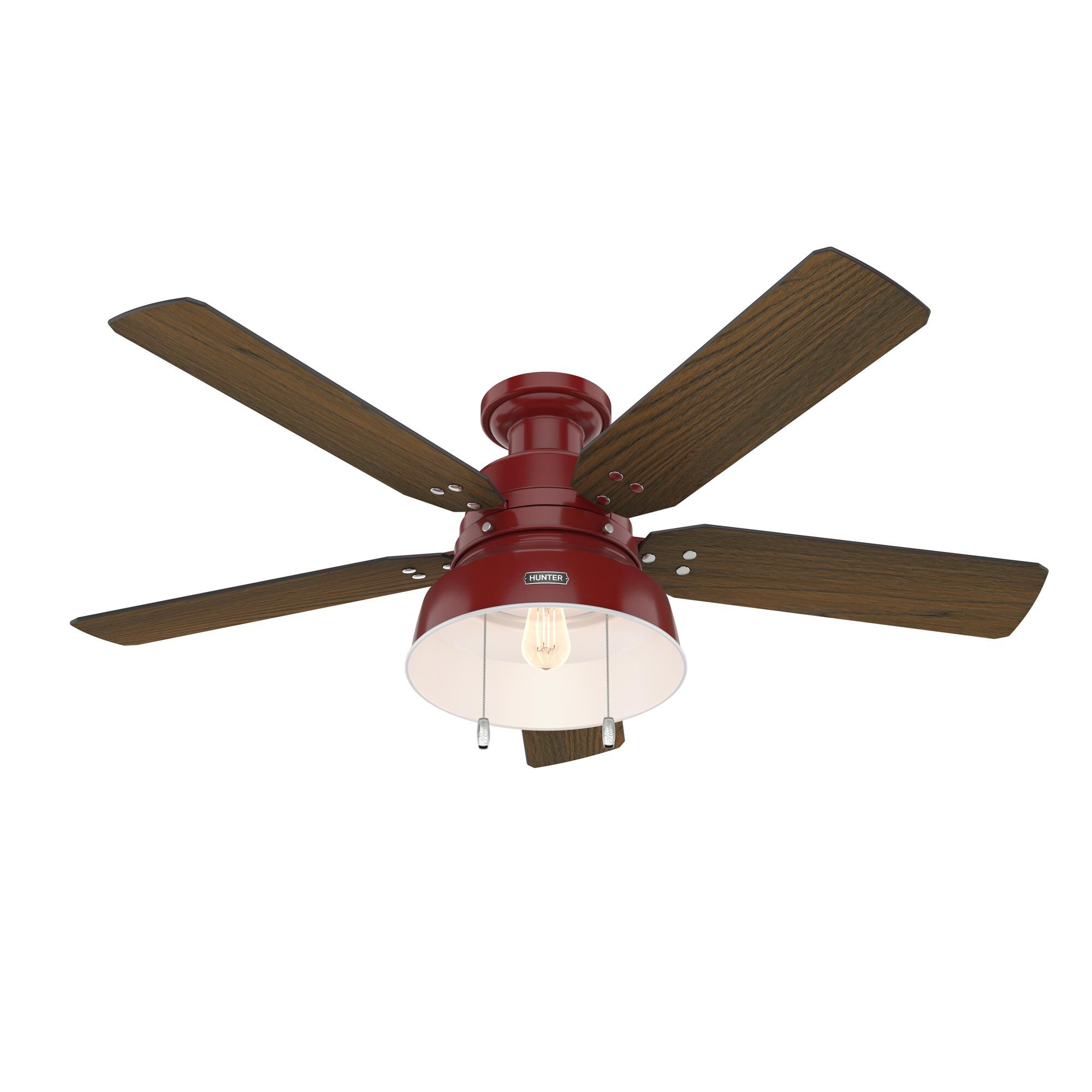 Shown in Barn Red finish and none glass