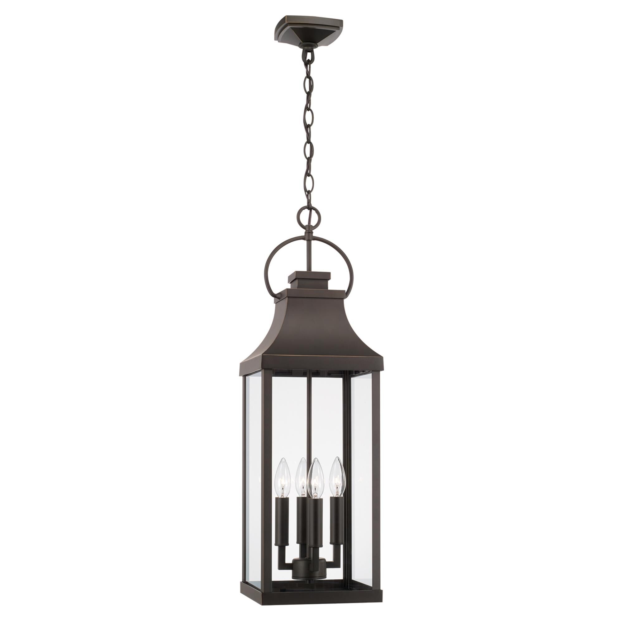 Shown in Oiled Bronze finish and Clear glass
