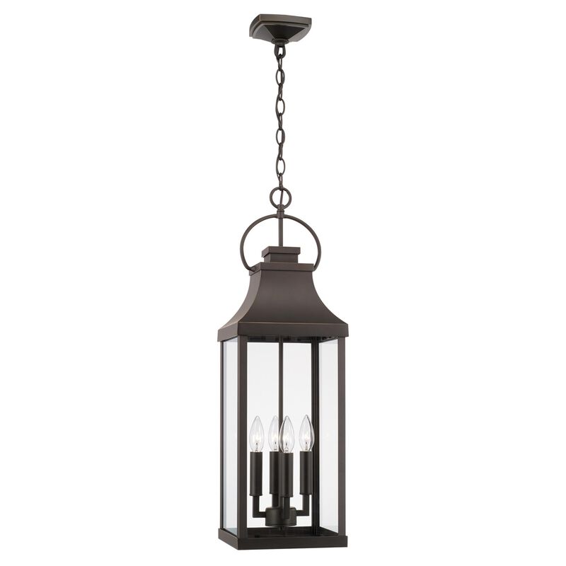Bradford 29 Inch Tall 4 Light Outdoor Hanging Lantern by Capital Lighting Fixture Company