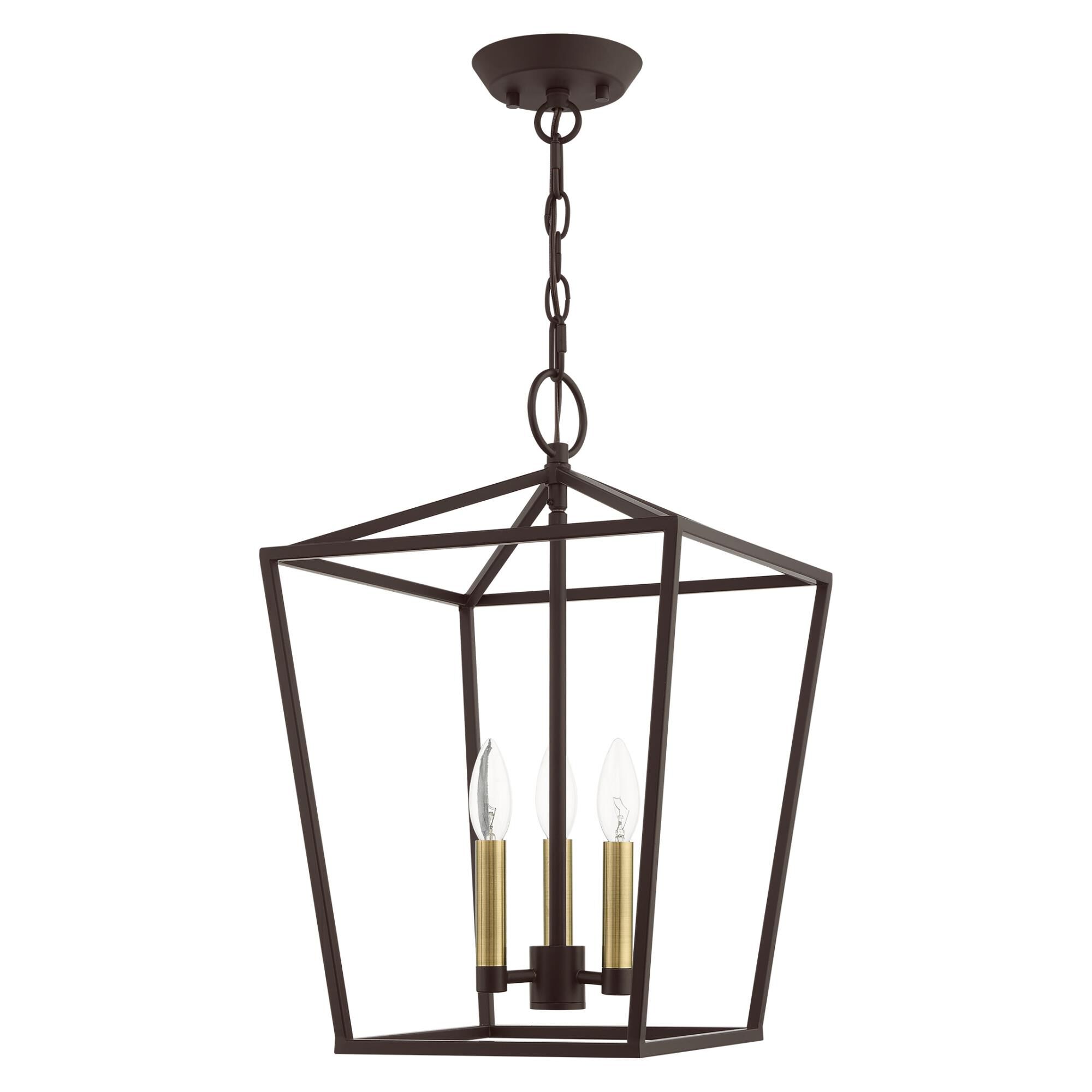 Devone 12 Inch Cage Pendant by Livex Lighting