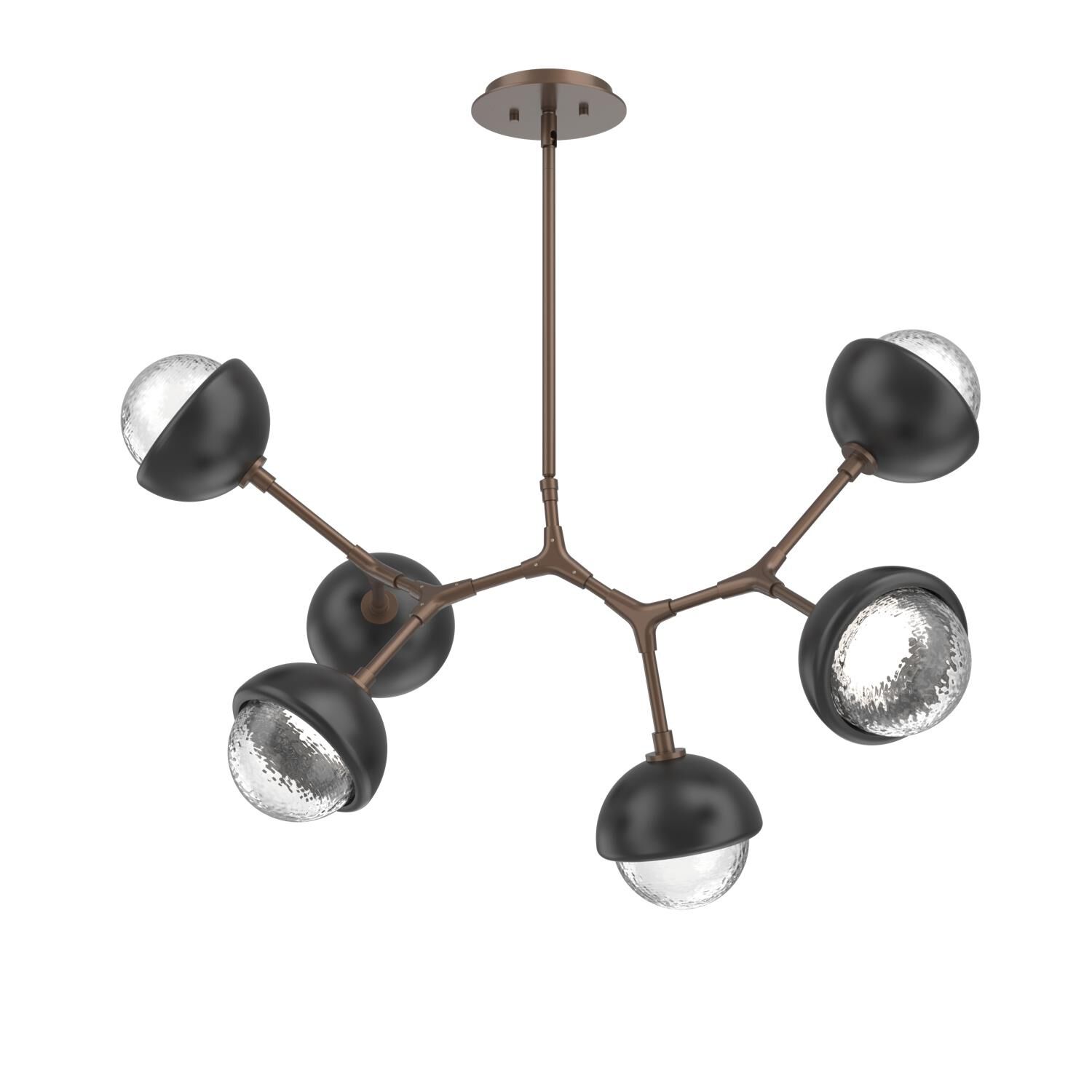 Levi Wilson Cabochon 31 Inch Linear Suspension Light by Hammerton Studio