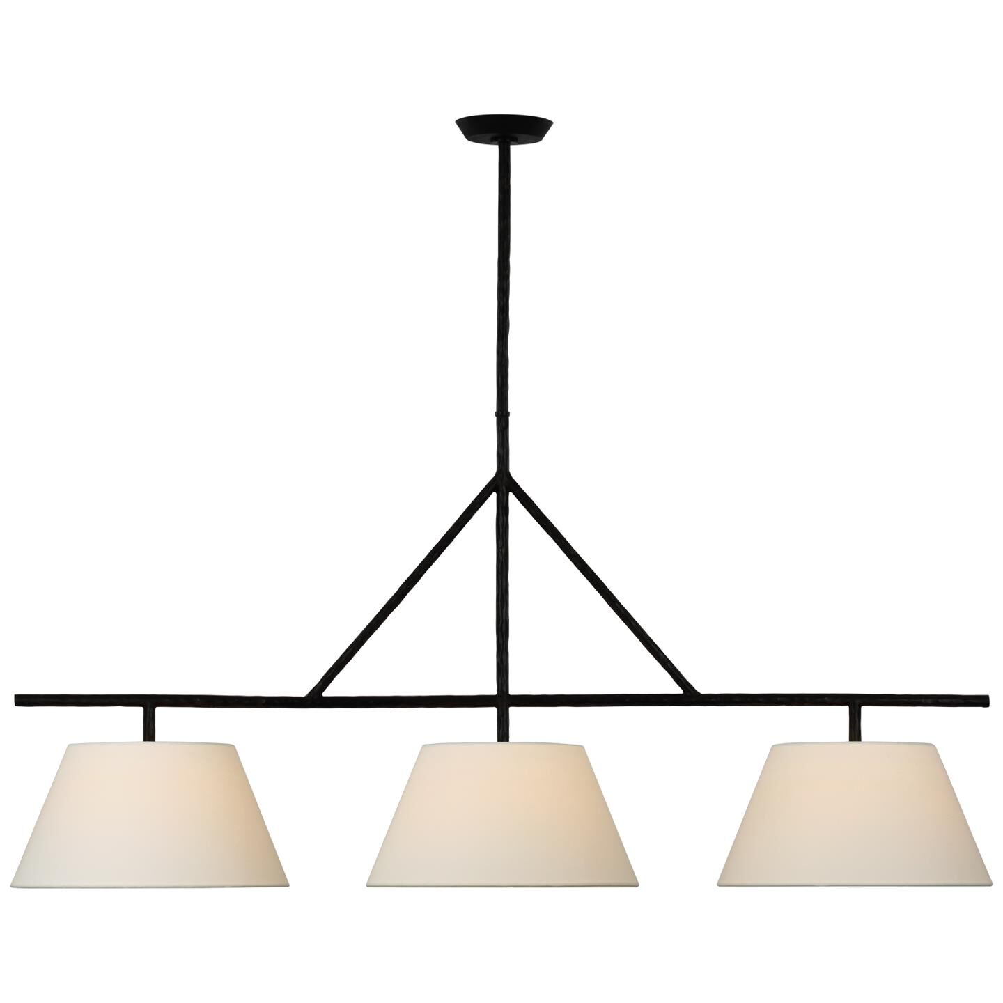 Suzanne Kasler Collette 16 Inch 3 Light Linear Suspension Light by Visual Comfort Signature Collection