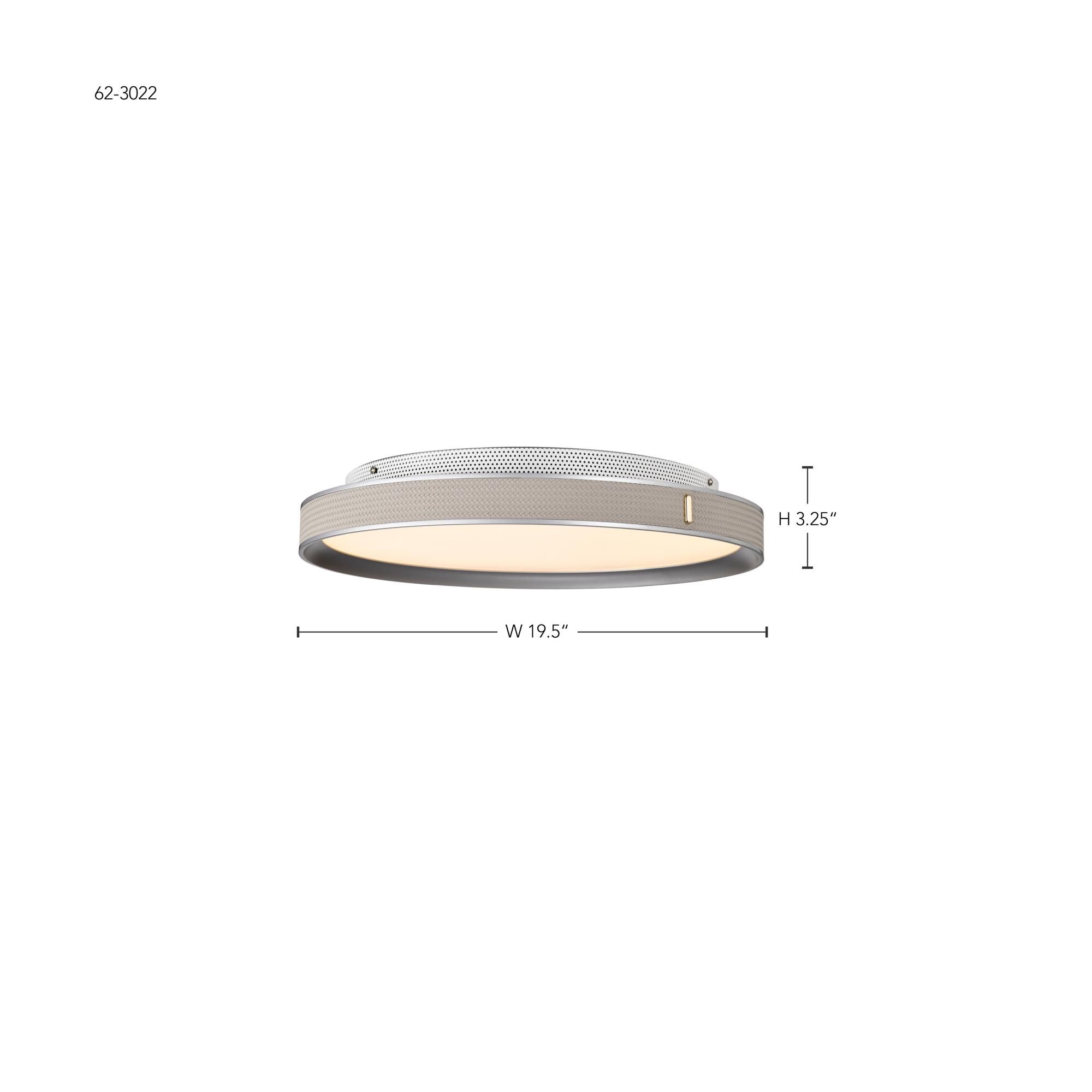 Bandon 20 Inch Flush Mount by Nuvo Lighting