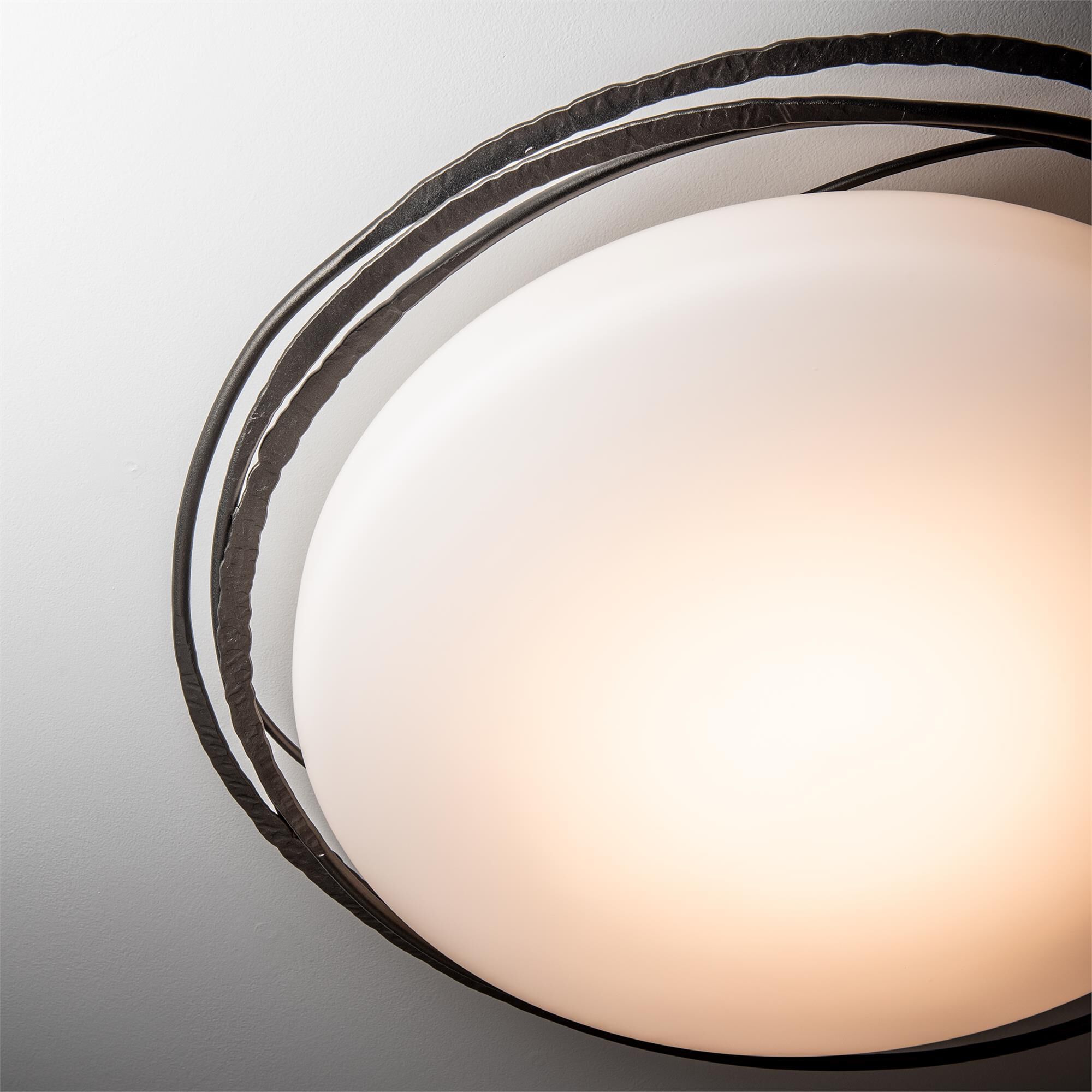 Shown in Oil Rubbed Bronze finish and Opal glass