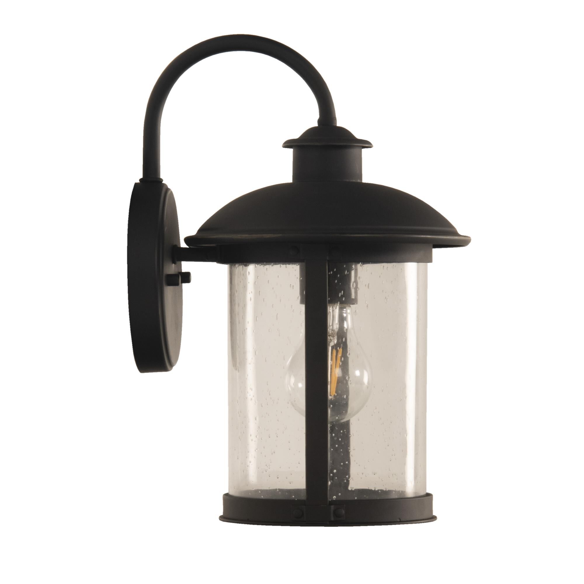 Shown in Dark Bronze Gilded finish and Cylinder glass