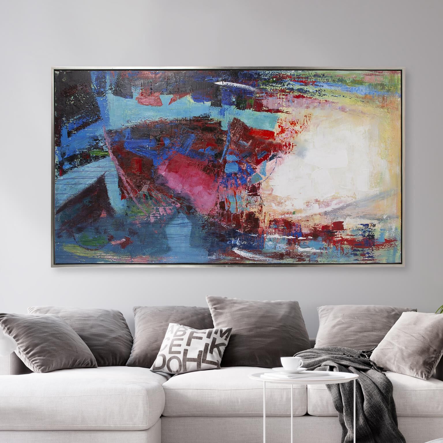 Concrete Poppy Hand Painted Original Art Painting by Howard Elliott Collection