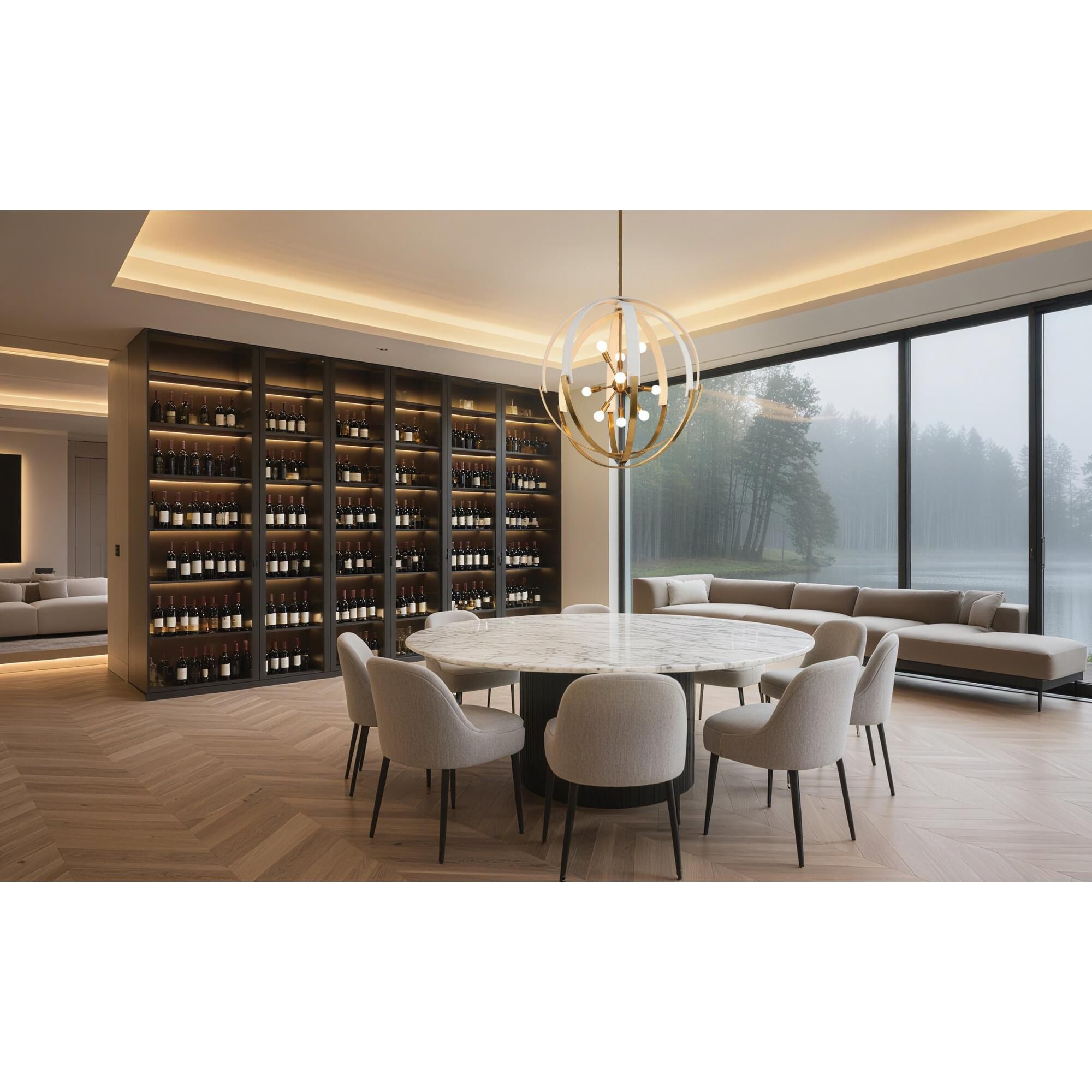 Abbey 32 Inch Chandelier by Eglo Lighting