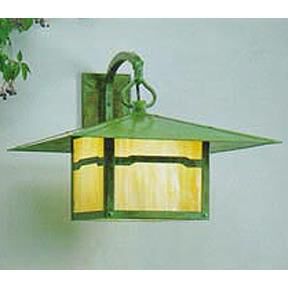 Shown in Verdigris Patina finish and Gold White Iridescent glass and Cloud Lift accent