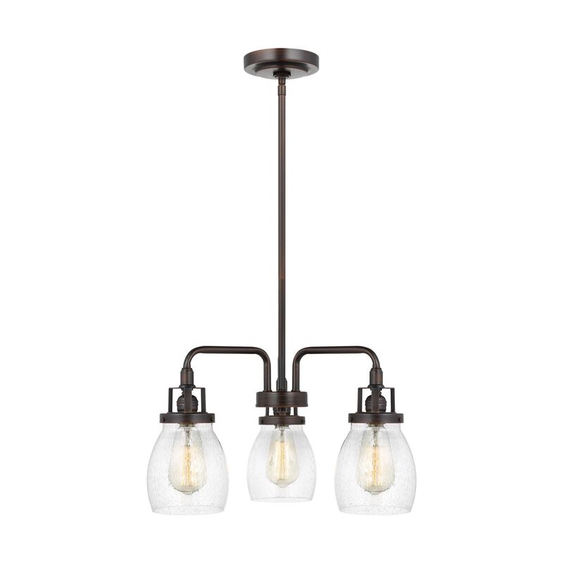 Belton 19 Inch 3 Light Mini Chandelier by Generation Lighting