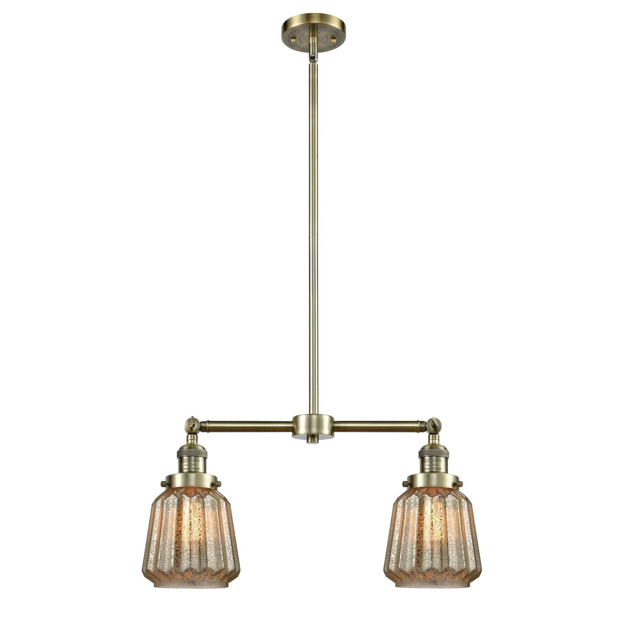 Bruno Marashlian Chatham 21 Inch 2 Light Mini Chandelier by Innovations Lighting