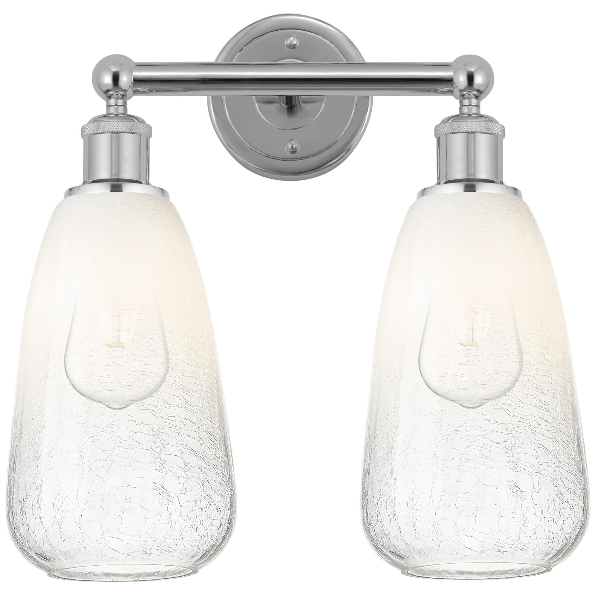 Shown in Polished Chrome finish and Amber glass