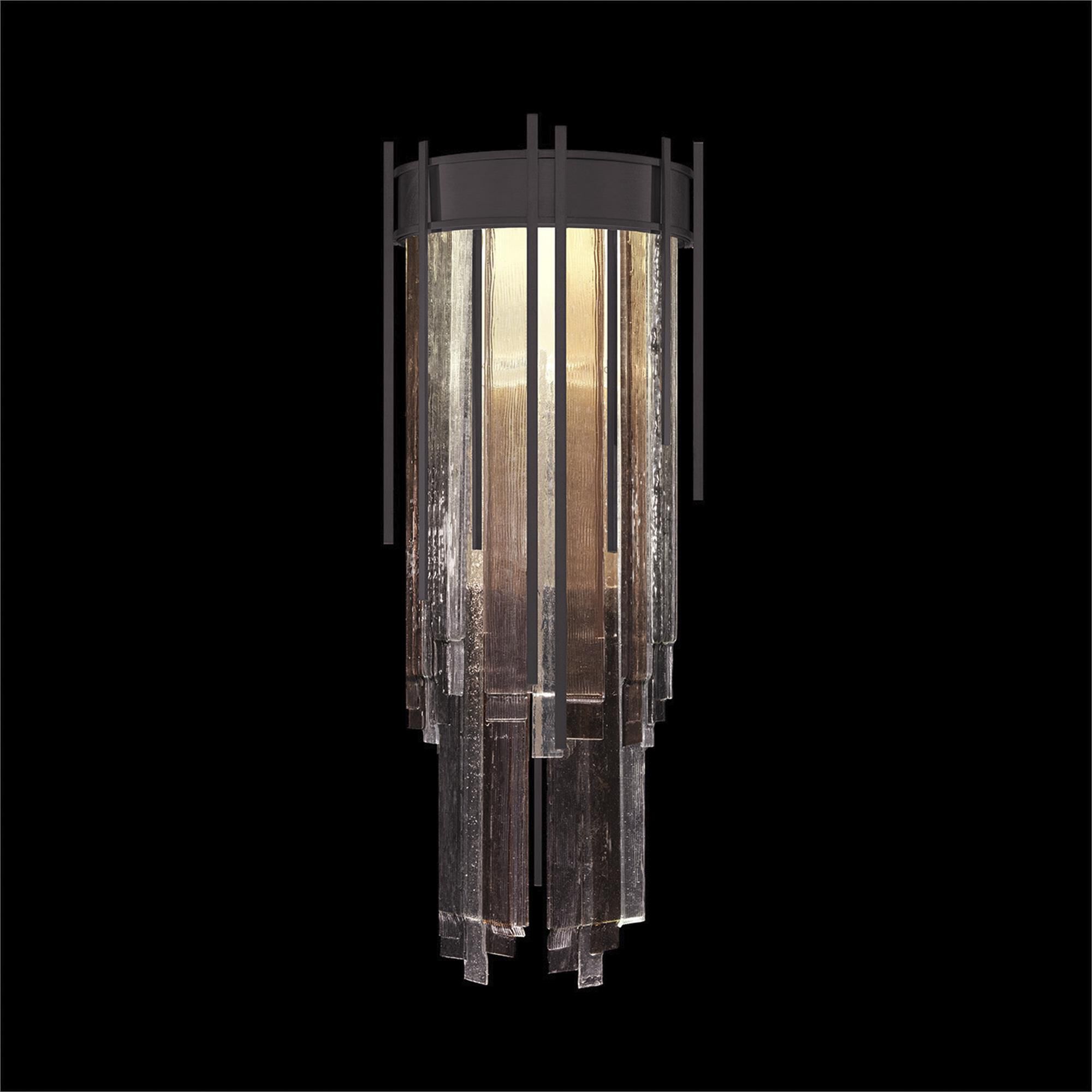 Shown in Black finish and Multi-Tone glass