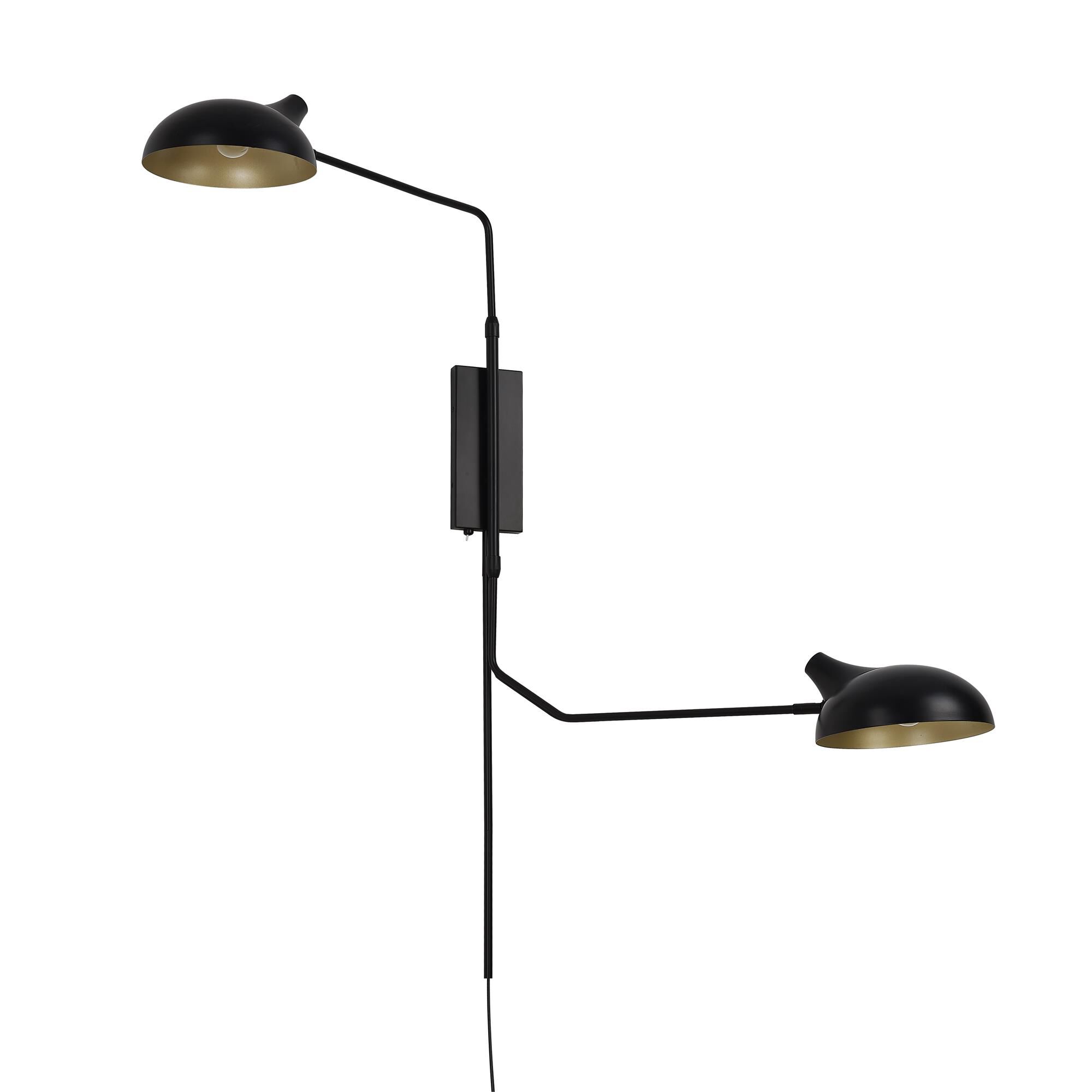 Shown in Matte Black finish and Matte Black Outer and Gold Inner Steel shade