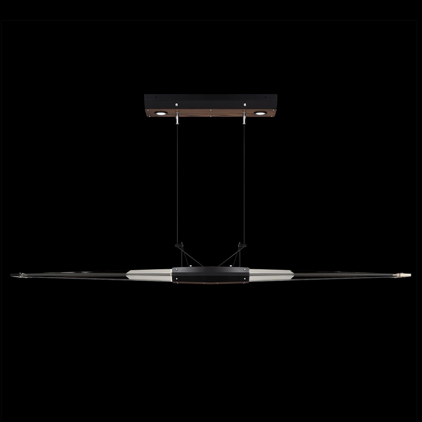 Shown in Black finish and True crystal and False glass